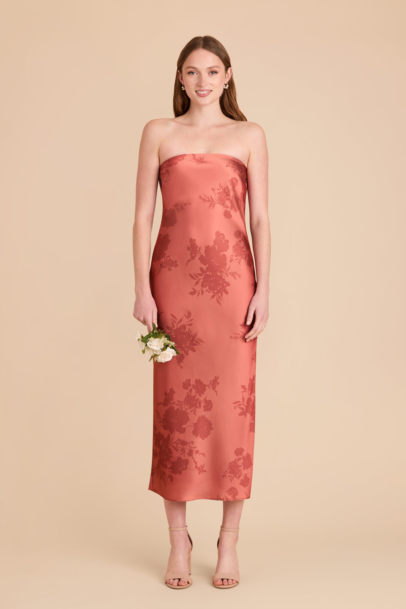 Matte Satin Slip Dress with Cowl Back & Removable Straps | Isla