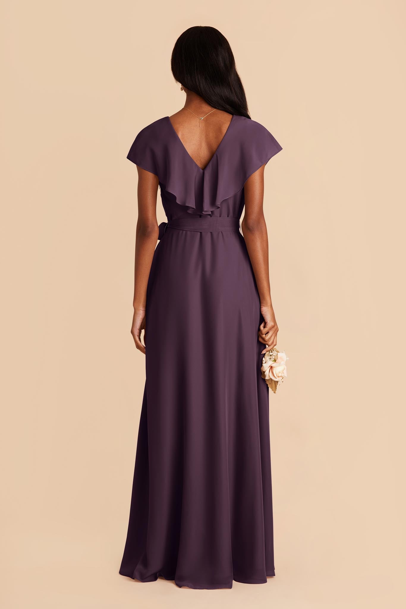 Chiffon Bridesmaid Dress with Romantic Sleeves | Jackson Plum