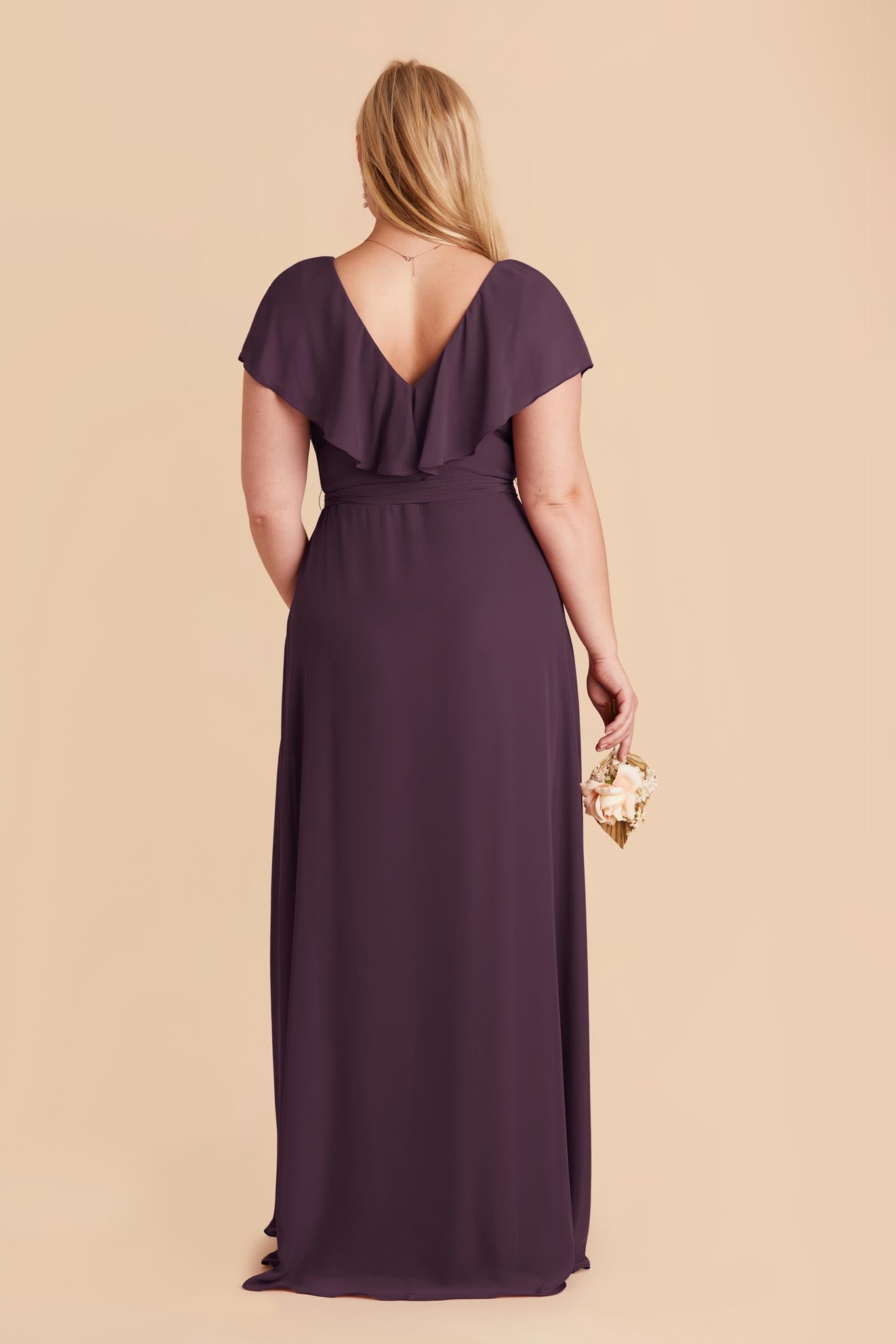 Chiffon Bridesmaid Dress with Romantic Sleeves | Jackson Plum