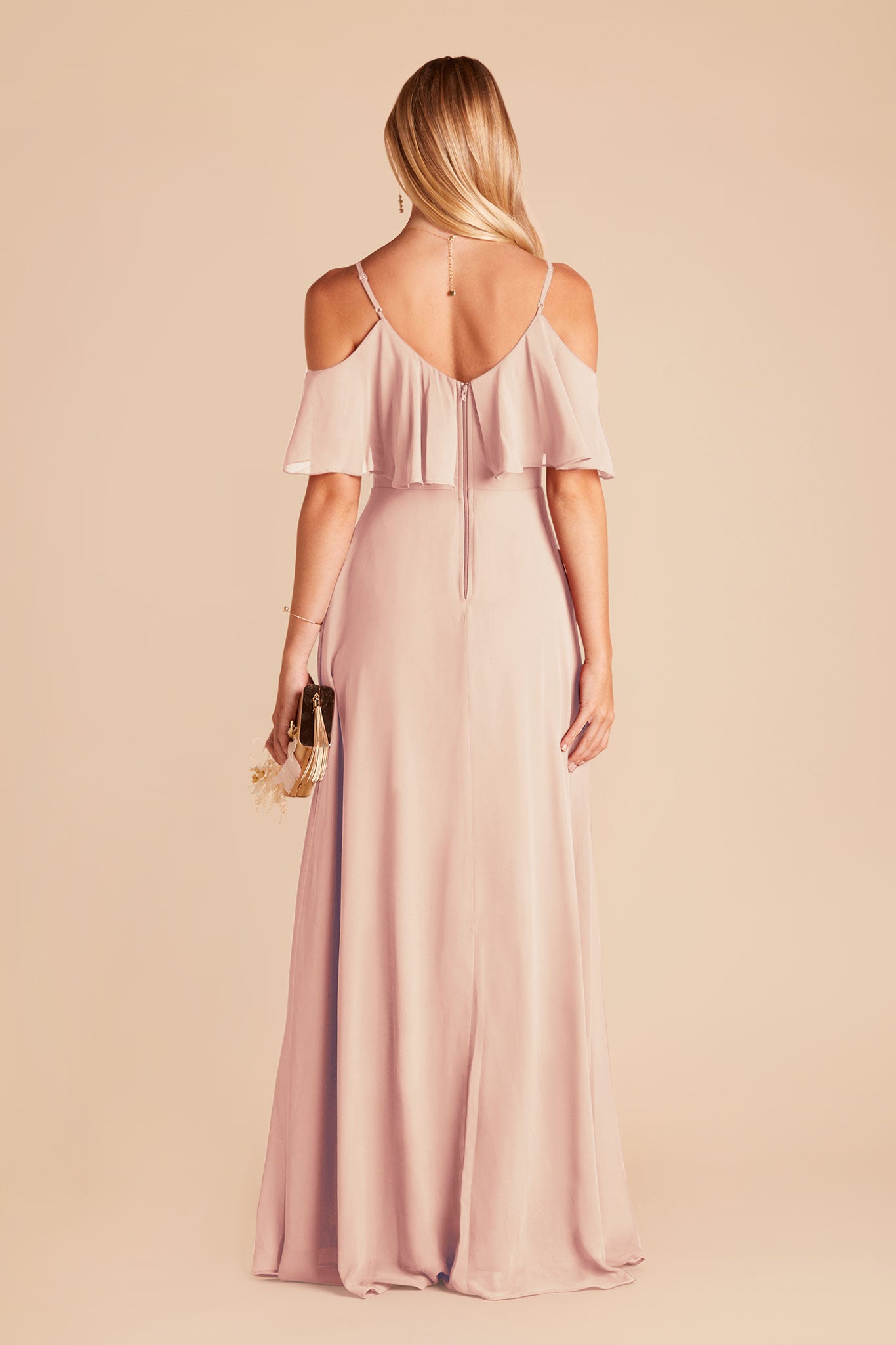 Convertible Bridesmaid Dress with Slit - Blush Pink | Jane