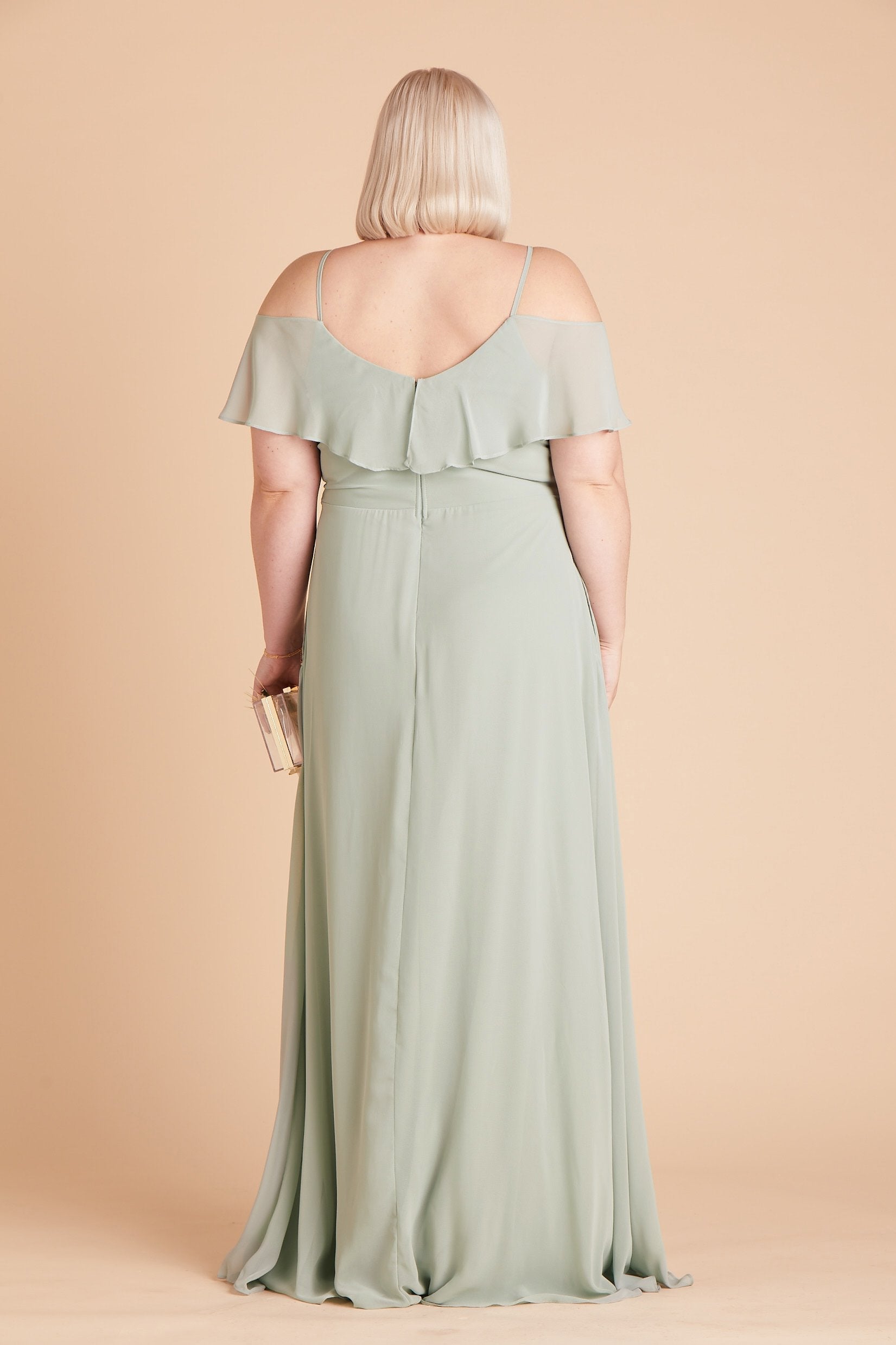 Convertible Bridesmaid Dress with Slit - Sage | Jane