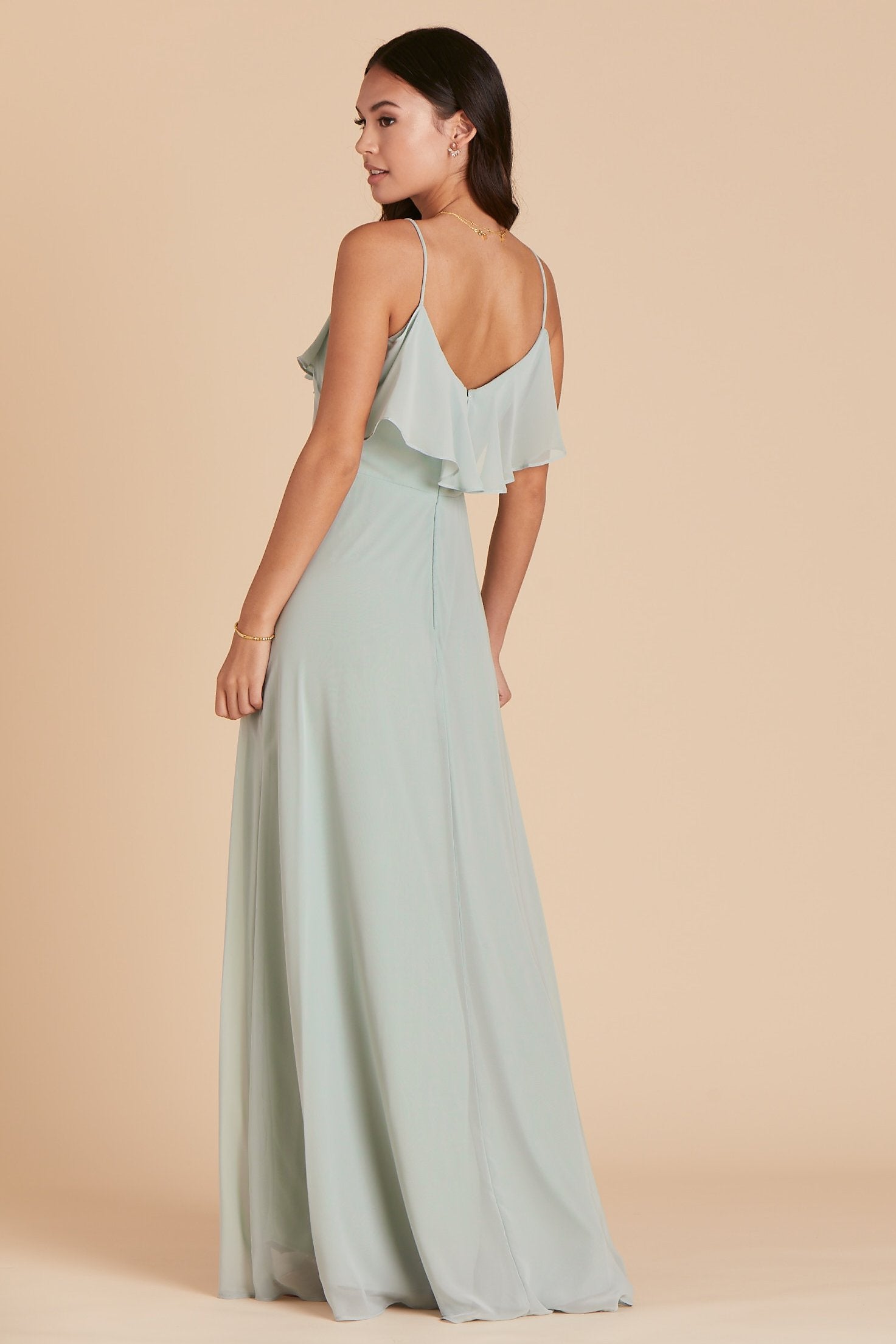 Convertible Bridesmaid Dress with Slit - Sage | Jane