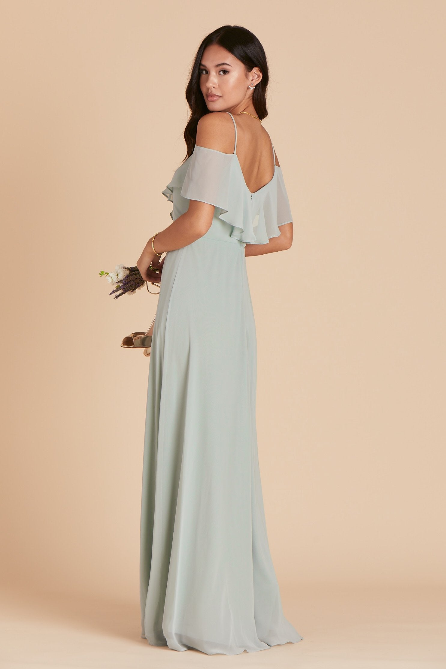 Convertible Bridesmaid Dress with Slit - Sage | Jane