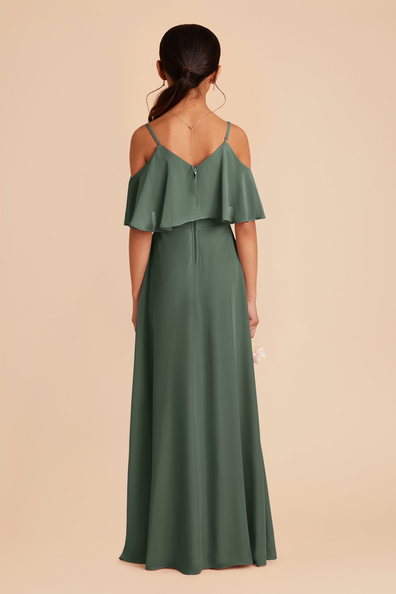 Convertible Junior Bridesmaid Dress for Tweens | Janie - Eucalyptus