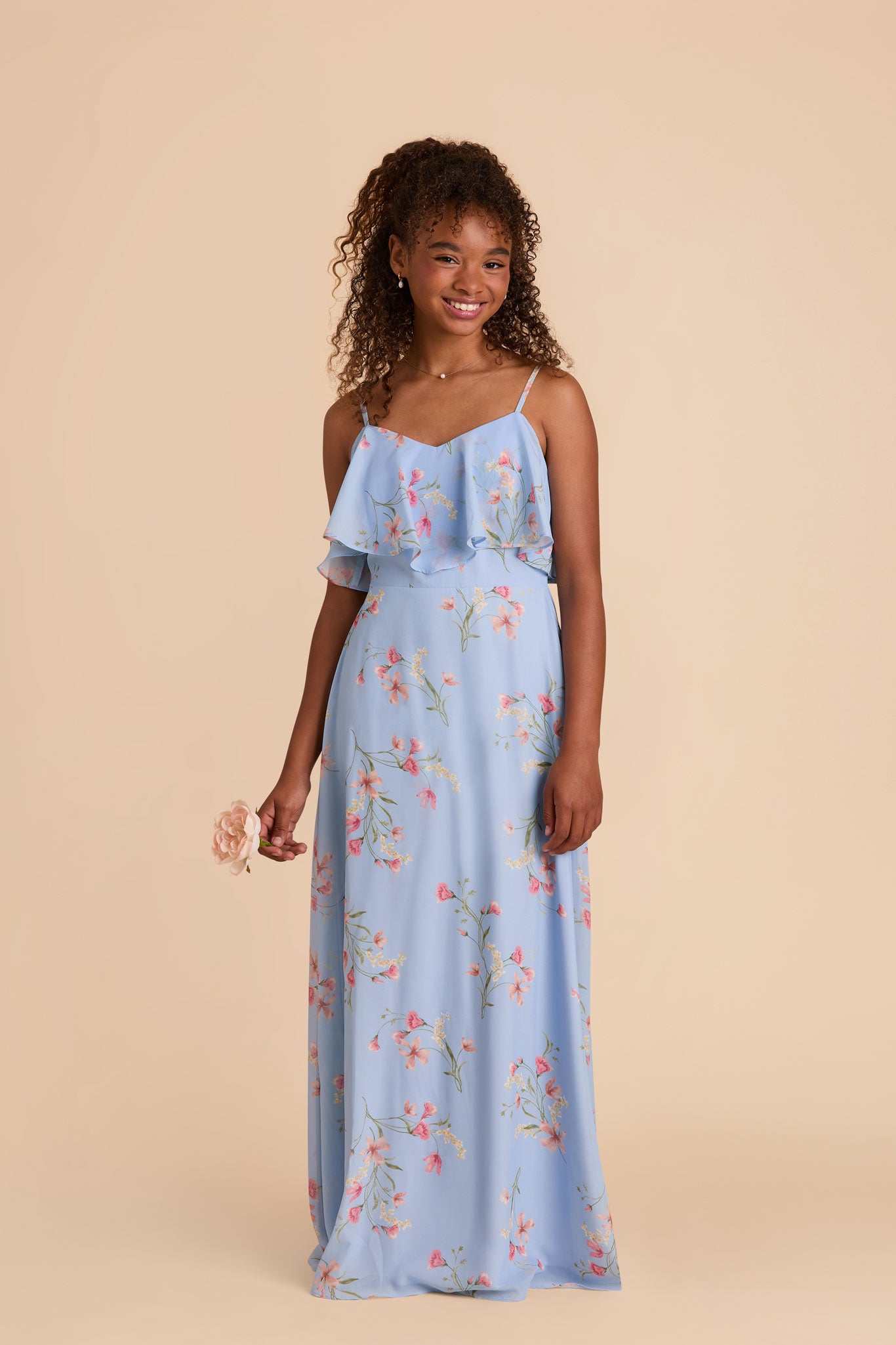 Convertible Junior Bridesmaid Dress in Periwinkle Blue | Le Fleur