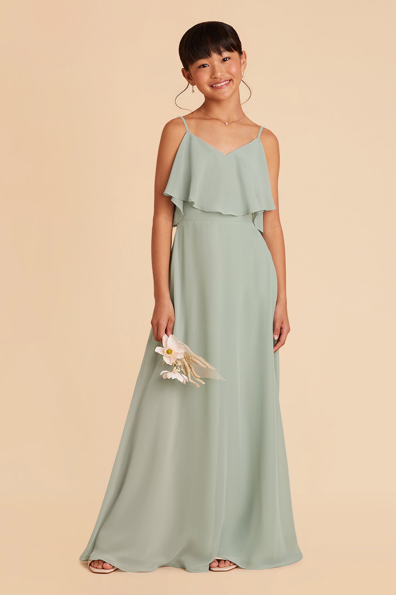 Convertible Junior Bridesmaid Dress in Sage | Janie Dress