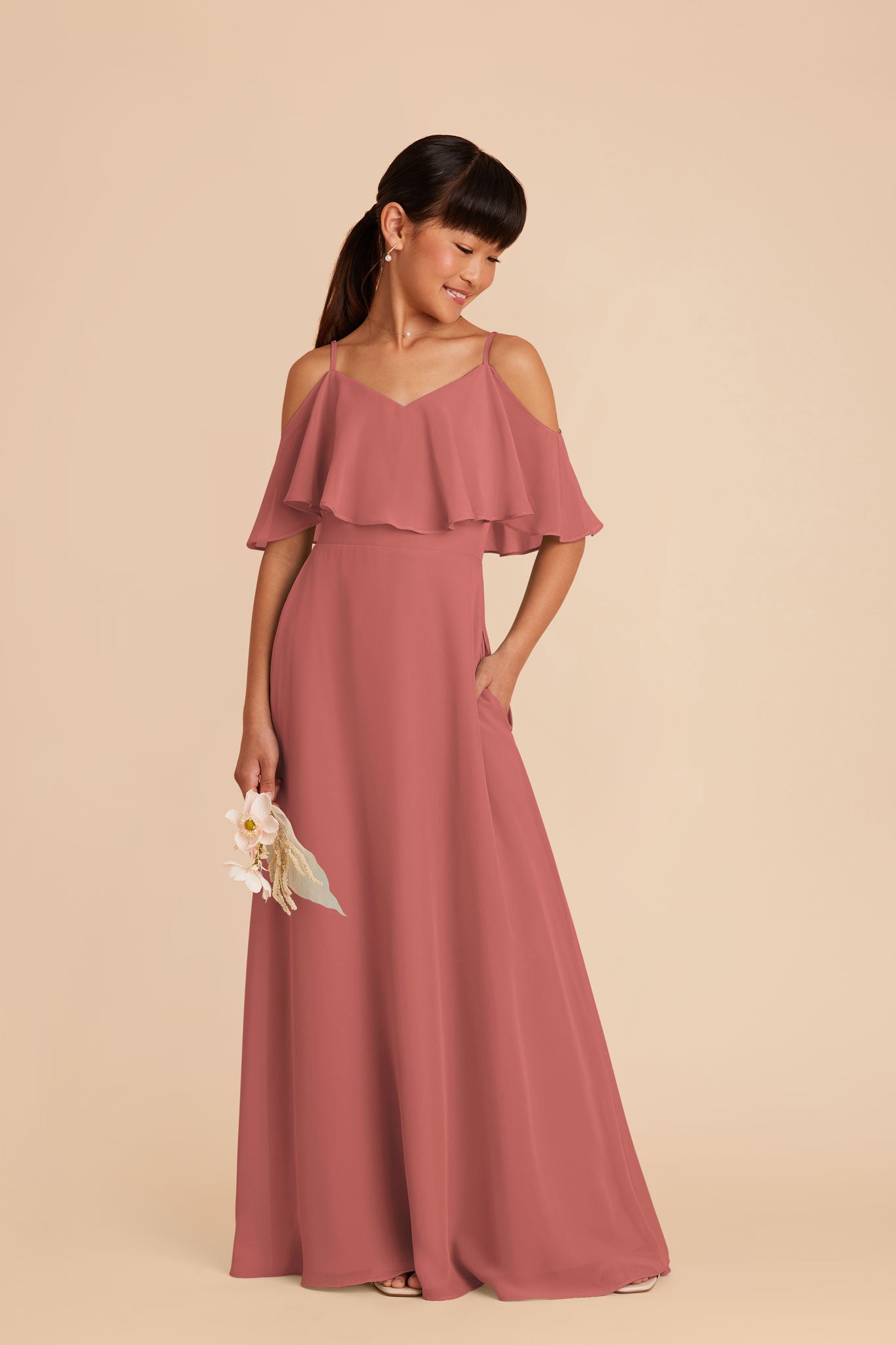 Convertible Junior Bridesmaid Dress for Tweens | Janie Wild Rose