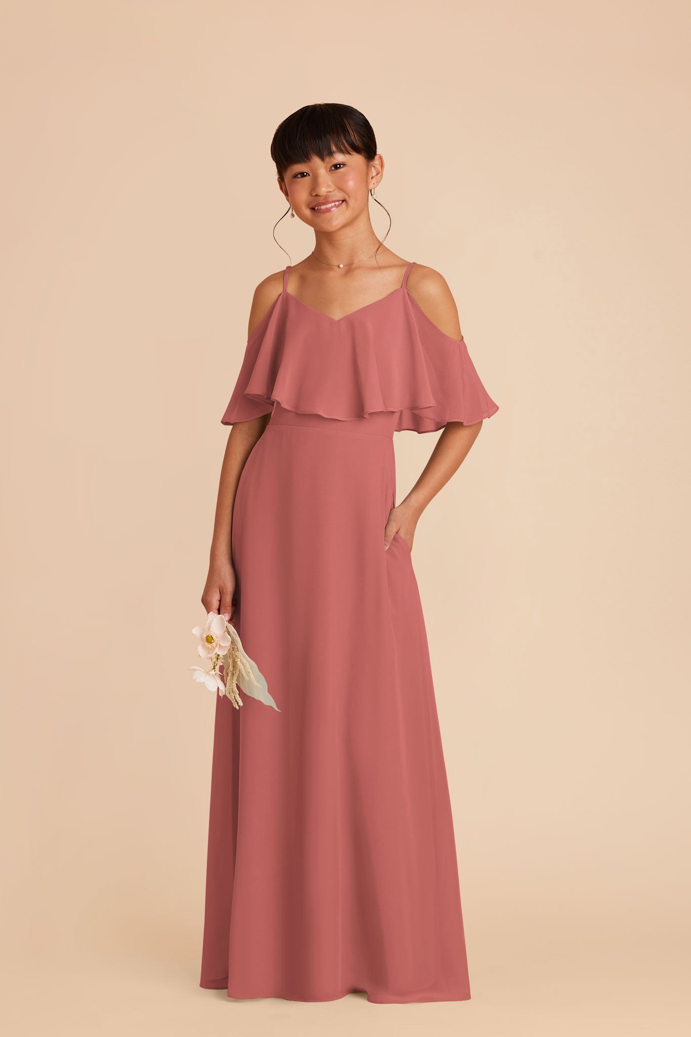Convertible Junior Bridesmaid Dress for Tweens | Janie Wild Rose