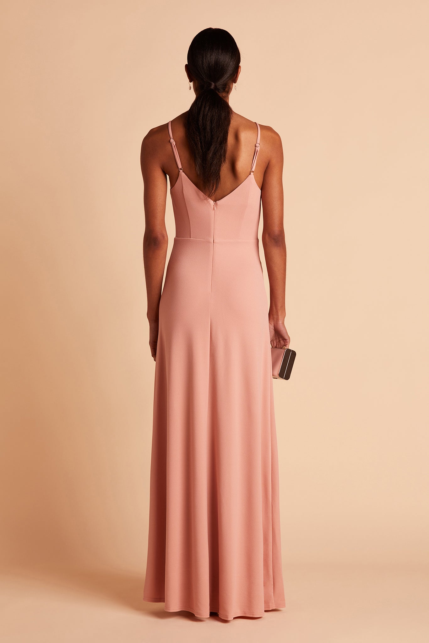 V-Neck Spaghetti Strap Dress with Leg Slit | Jay Dress