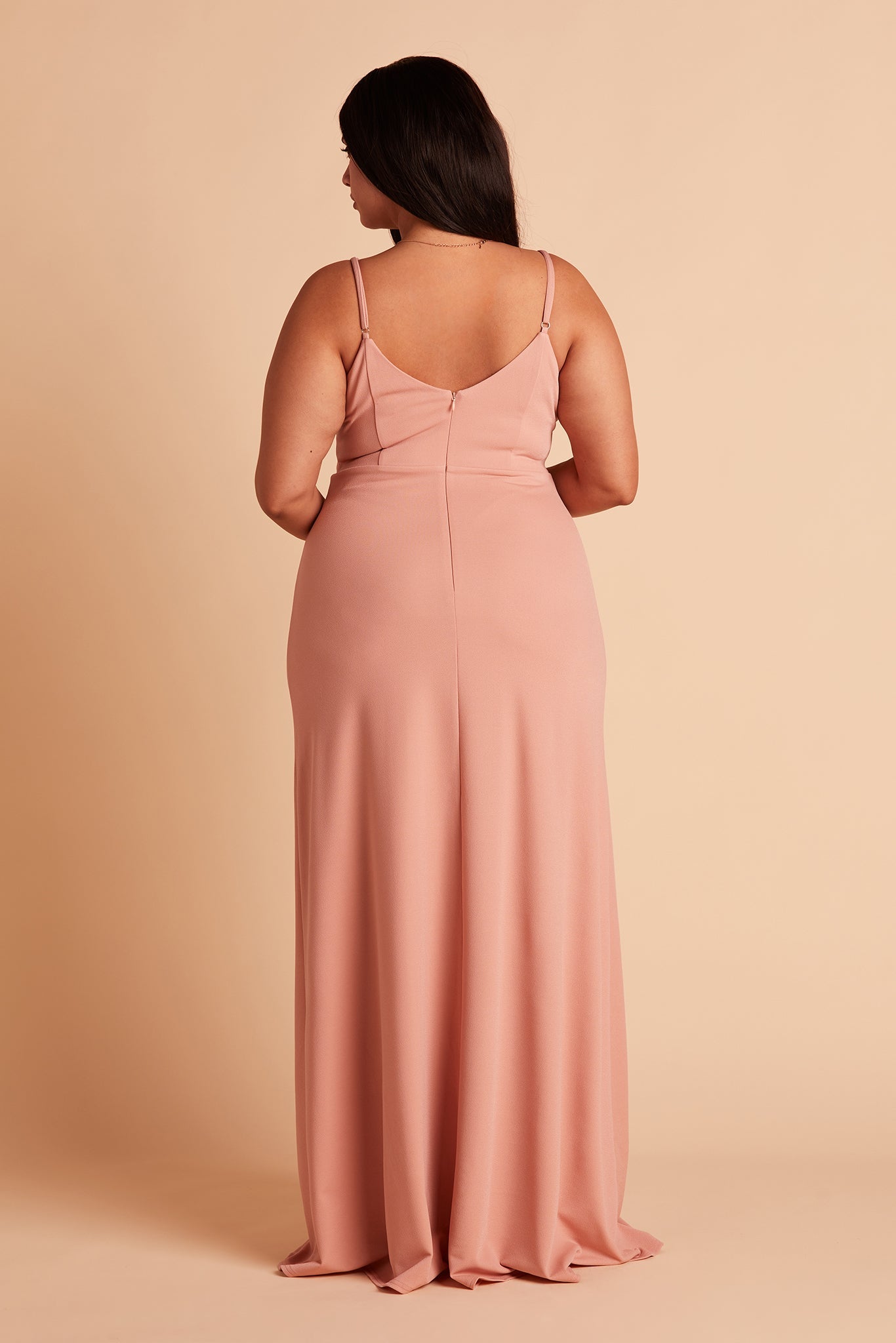 V-Neck Spaghetti Strap Dress with Leg Slit | Jay Dress