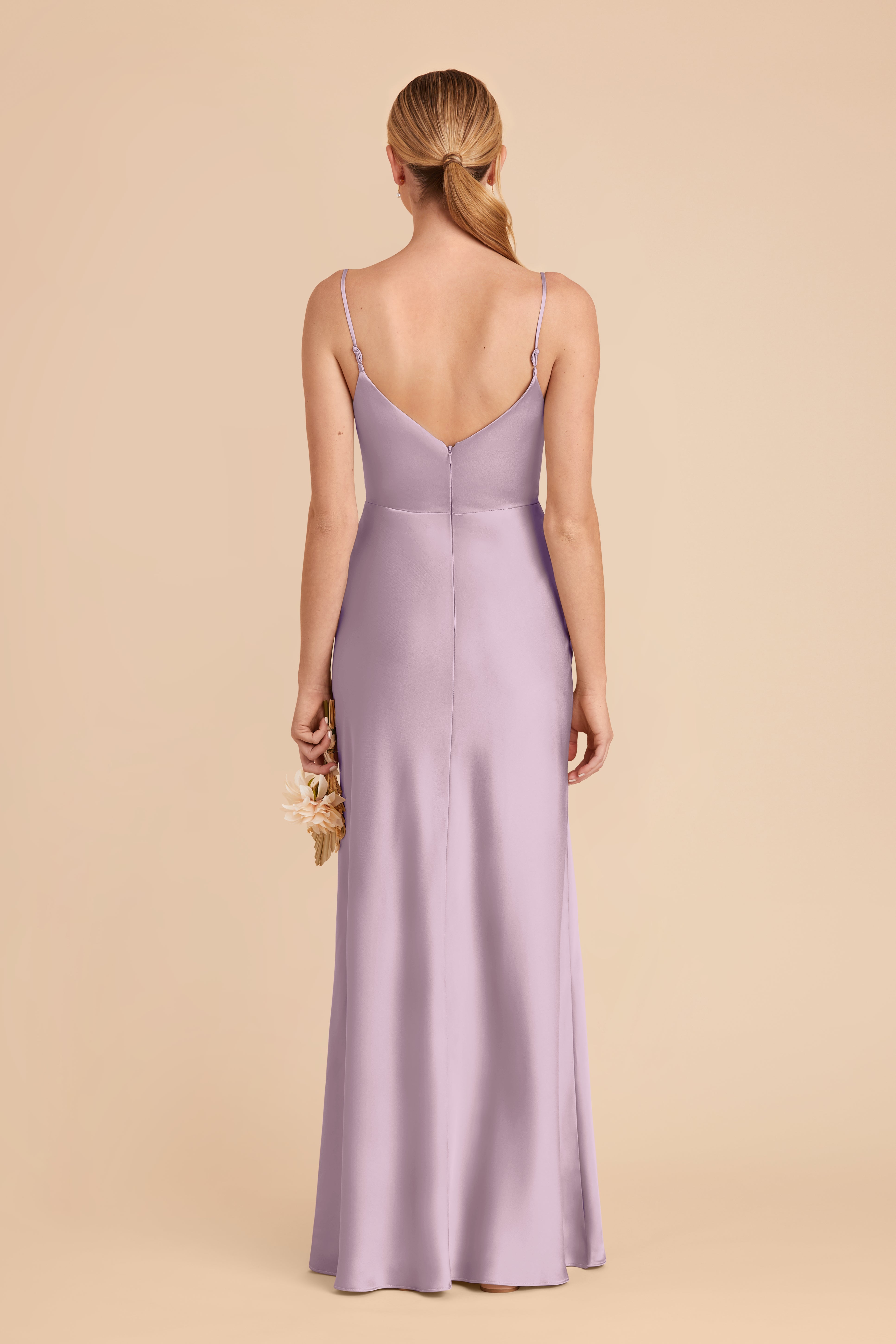Matte Satin Dress in Lavender | Jay