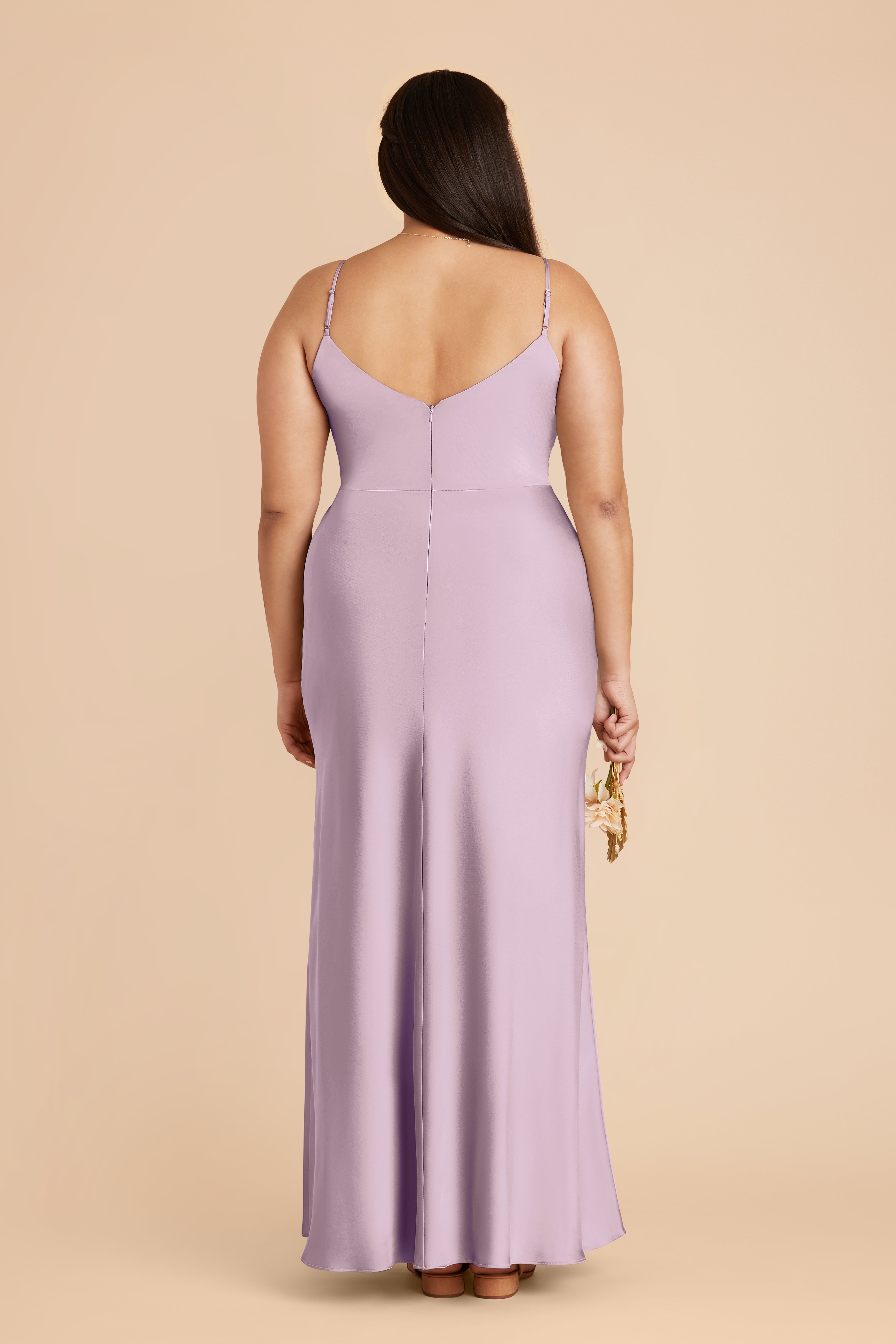 Matte Satin Dress in Lavender | Jay
