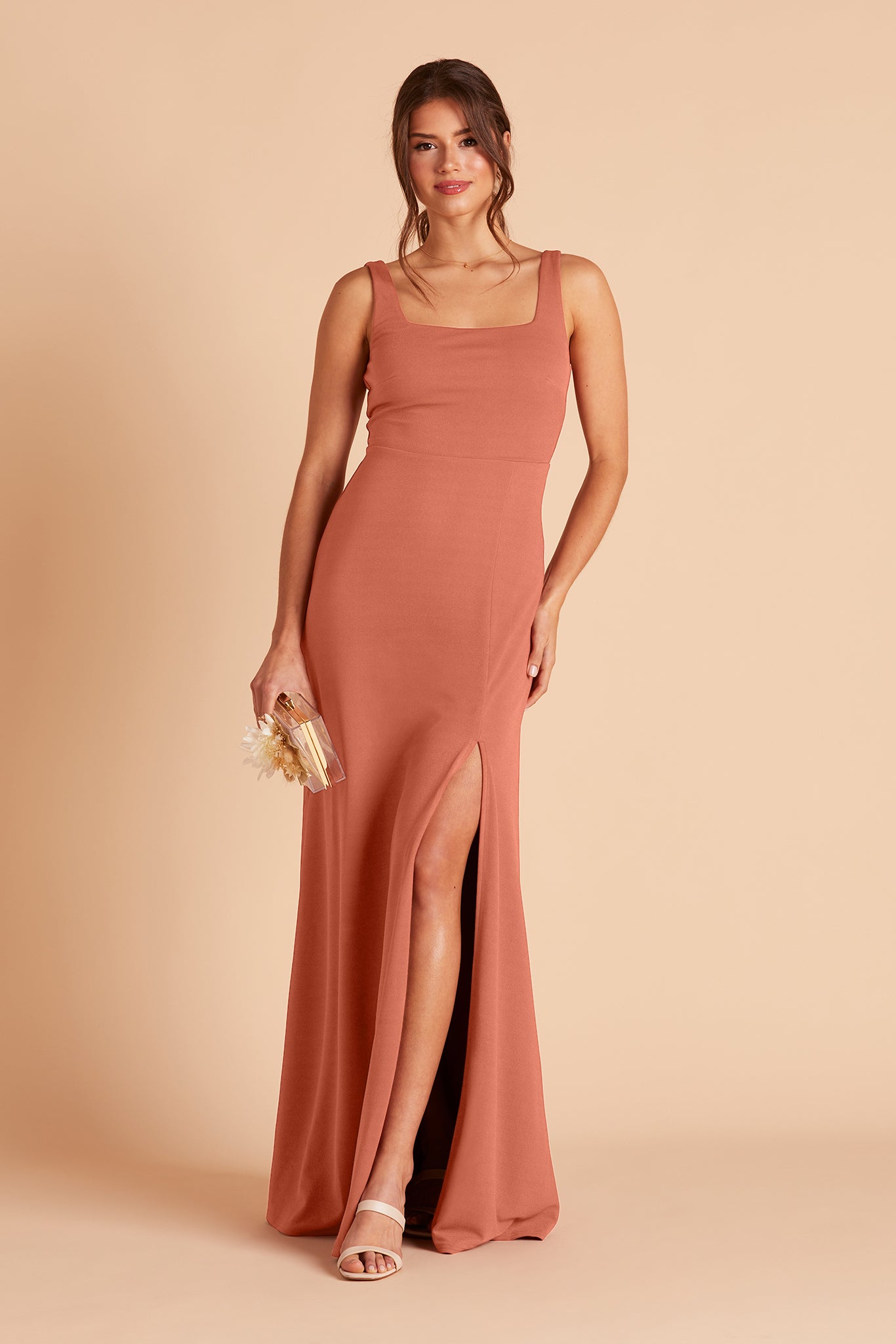Convertible Dress with Bows - Alex | Terracotta