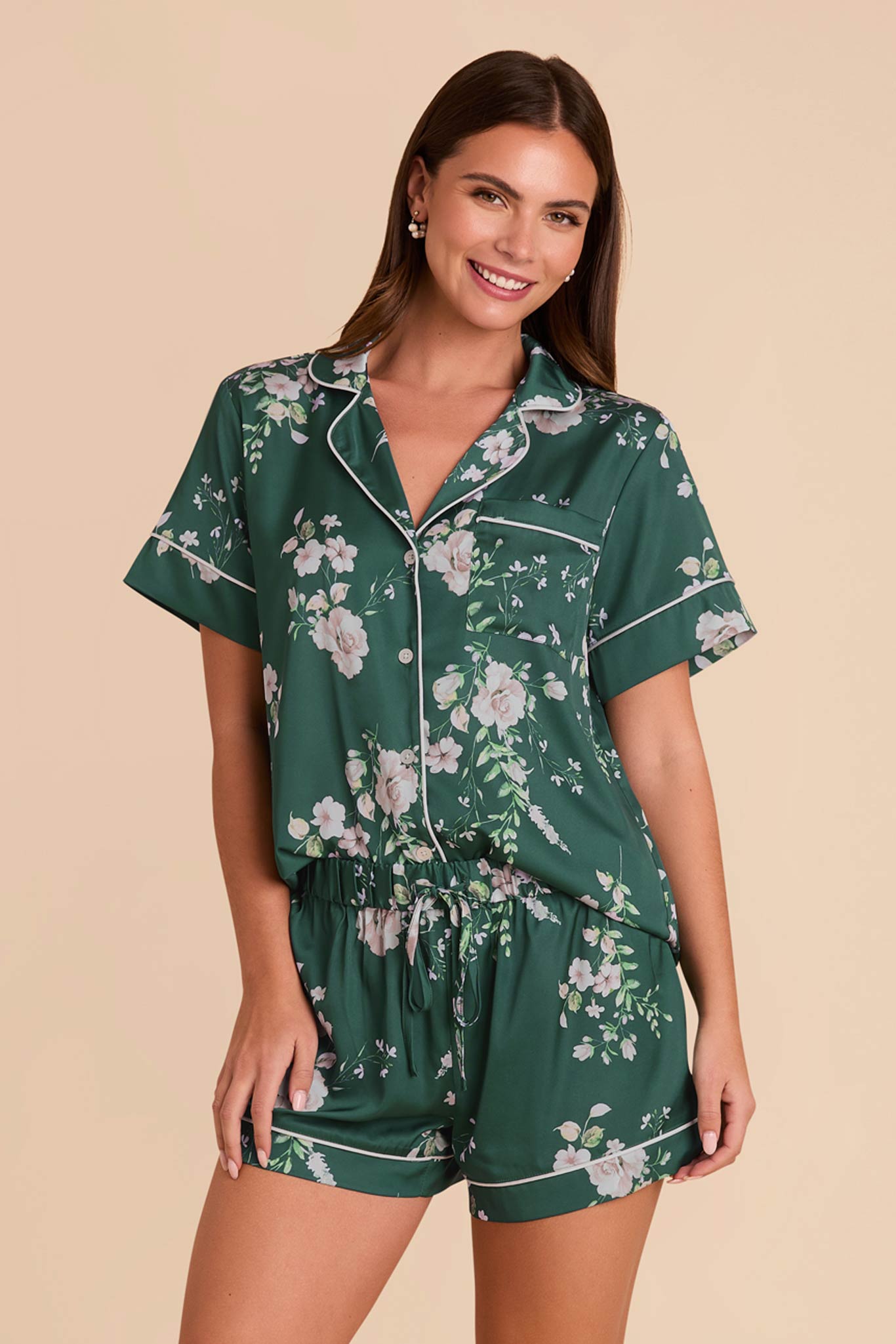 Floral Pajama Set for Women - Satin Lounge & Bridal Wear | Jonny