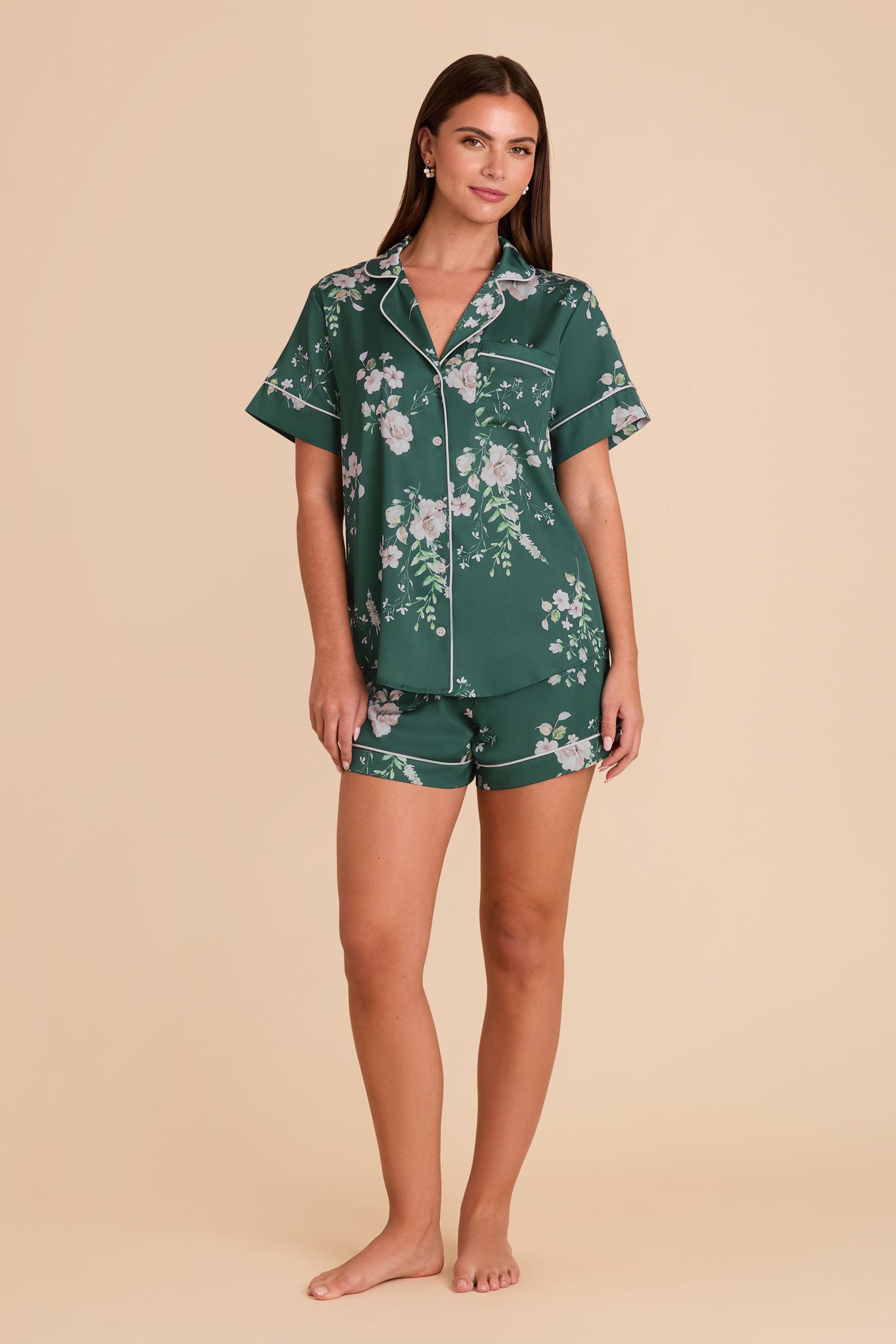 Floral Pajama Set for Women - Satin Lounge & Bridal Wear | Jonny