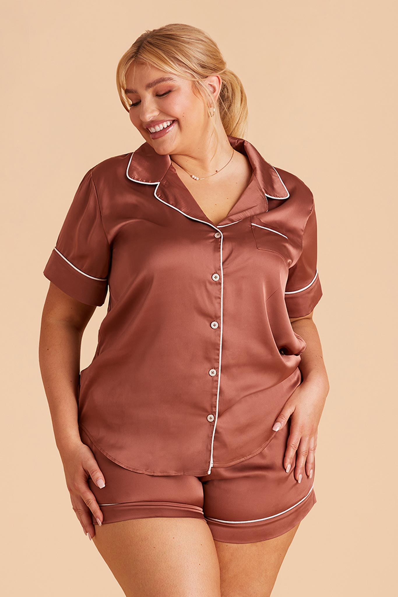 Silk Satin Pajama Set for Women | Jonny Desert Rose