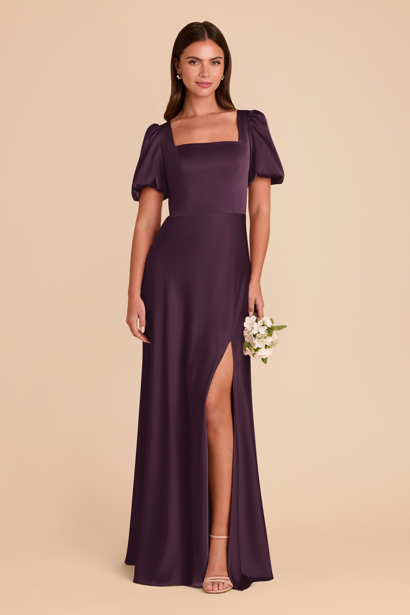 Matte Satin Dress with Square Neckline | Judy Plum