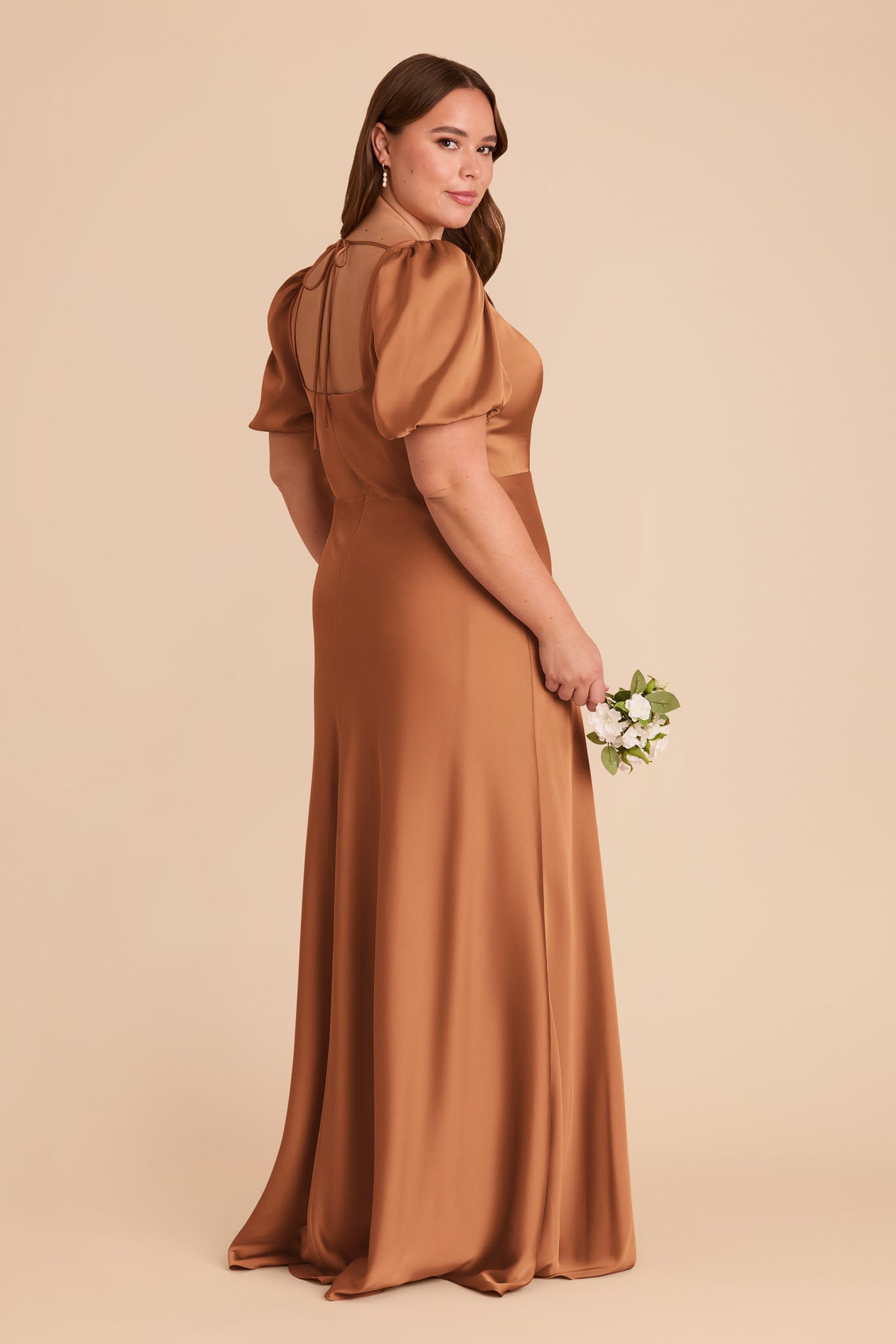Matte Satin Dress with Square Neckline | Judy Rust