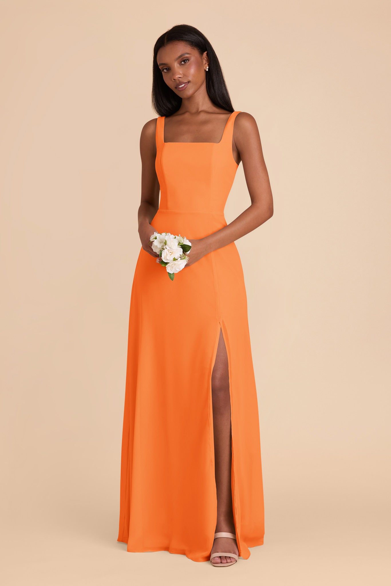 Chiffon Convertible Dress with Bows | Alex Apricot