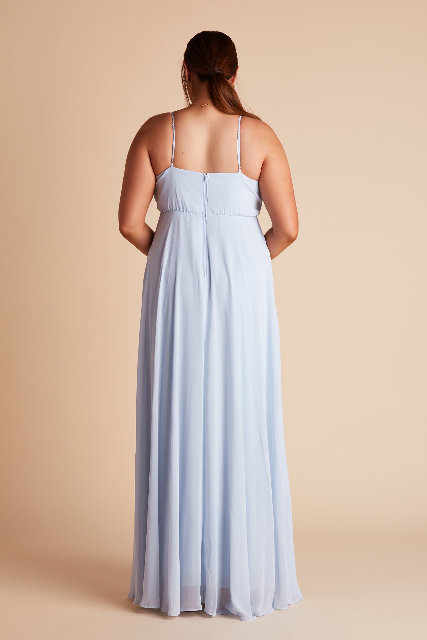 Floowy Bridesmaid Dress with Swooping Skirt | Kaia Dress Ice Blue