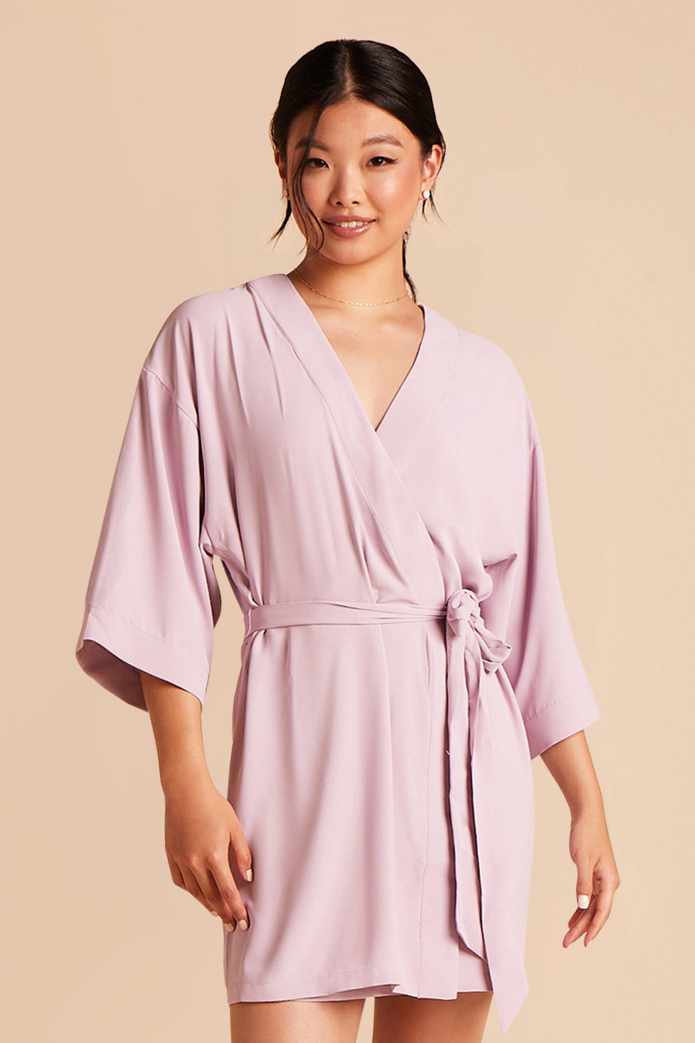 Lavender Bridesmaid Robe - Simple & Chic Minimalist Silhouette