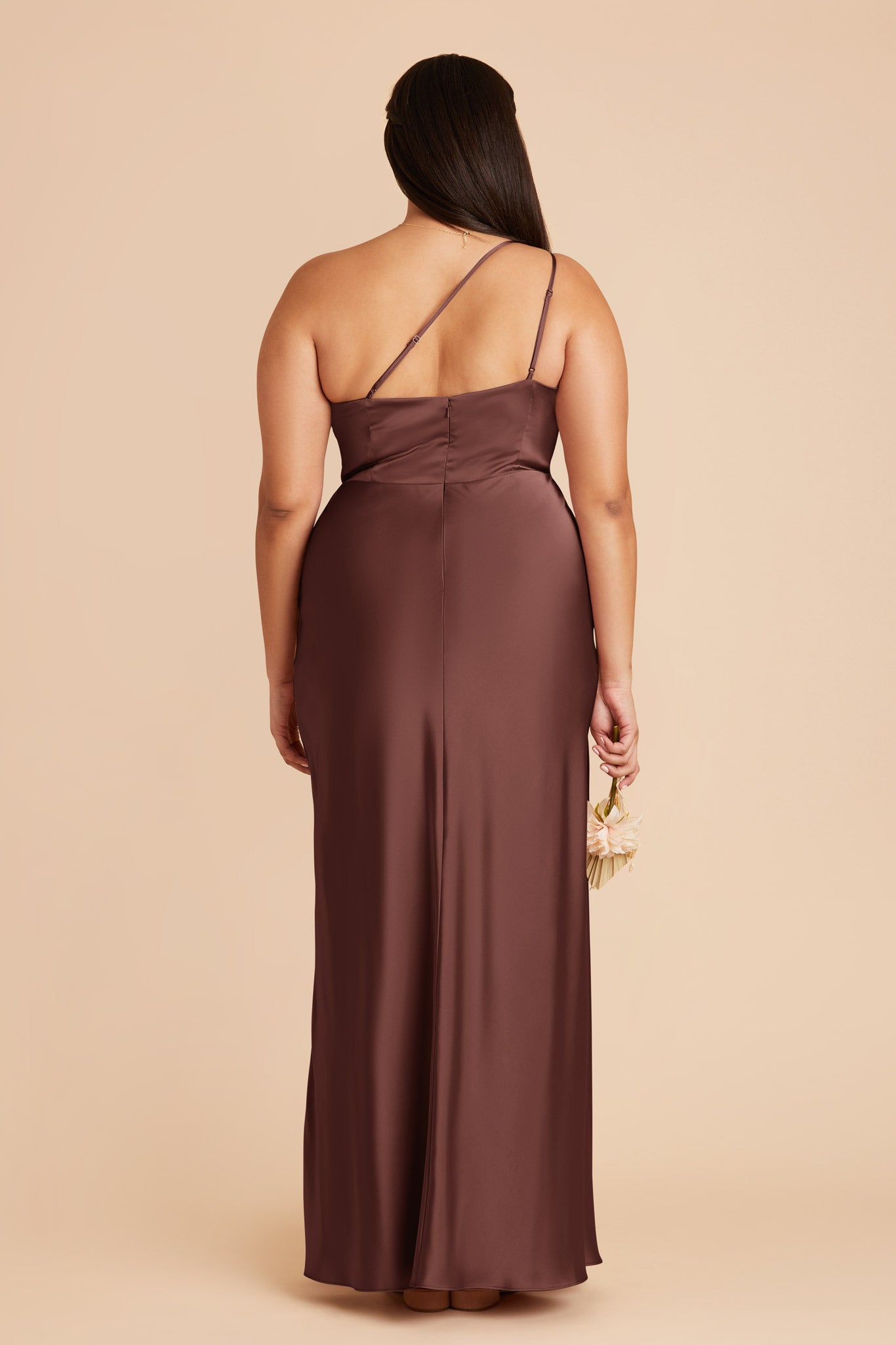 Matte Satin Dress in Chocolate Brown | Kensie