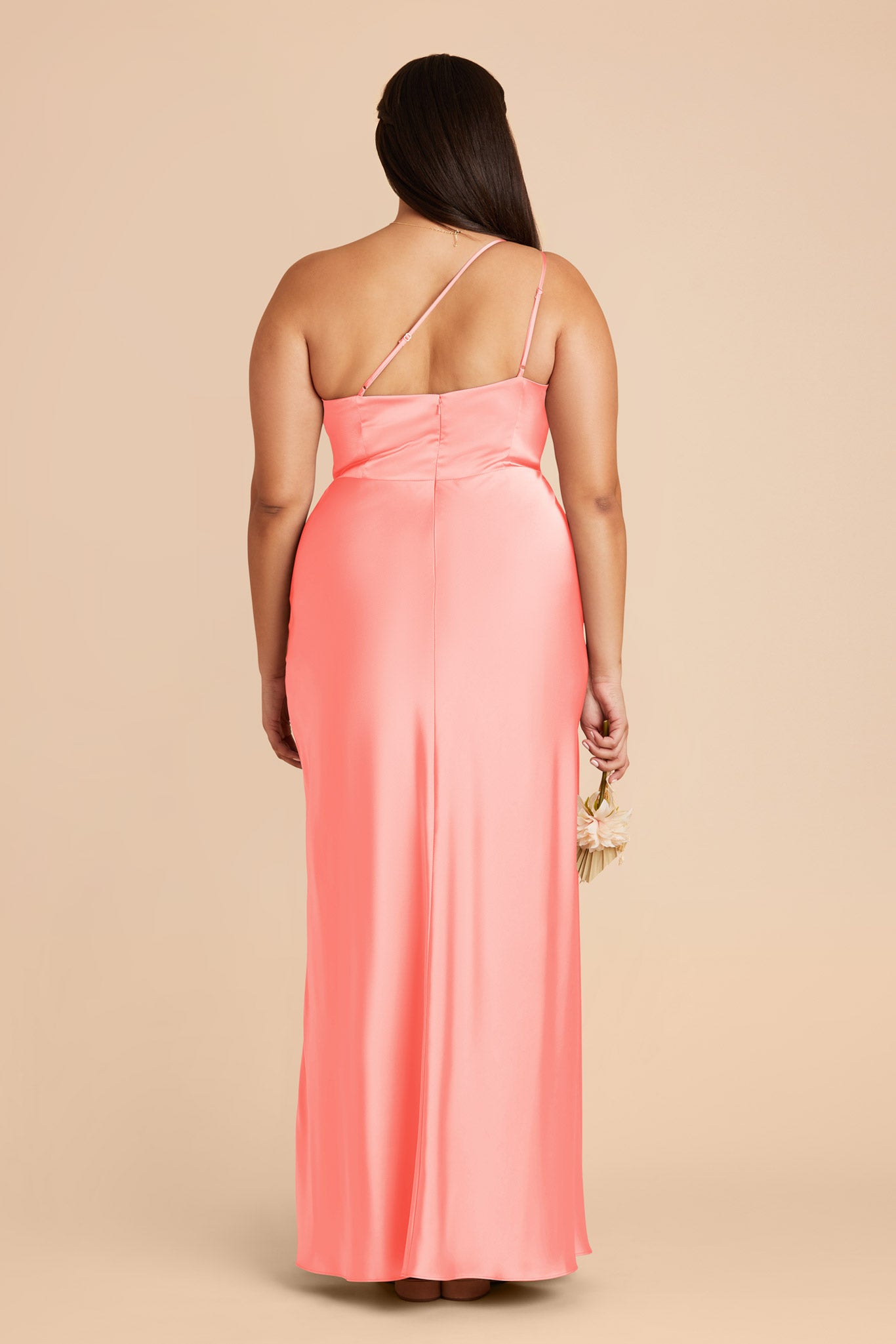 Matte Satin Dress in Coral Pink | Kensie Elegant Women's Wear