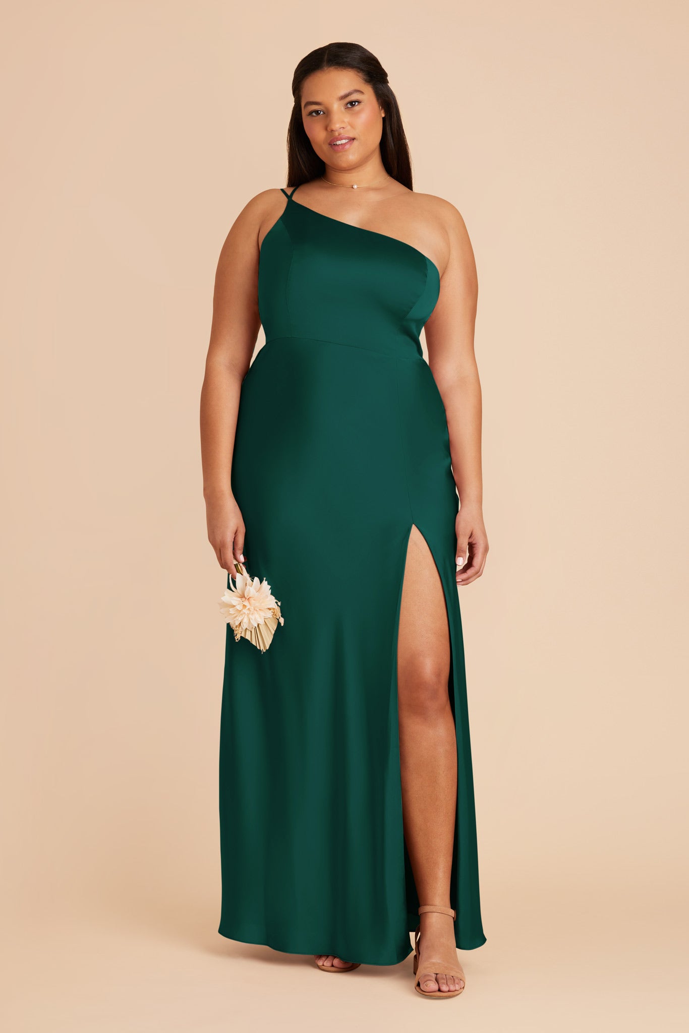 Emerald Matte Satin Dress for Women | Kensie