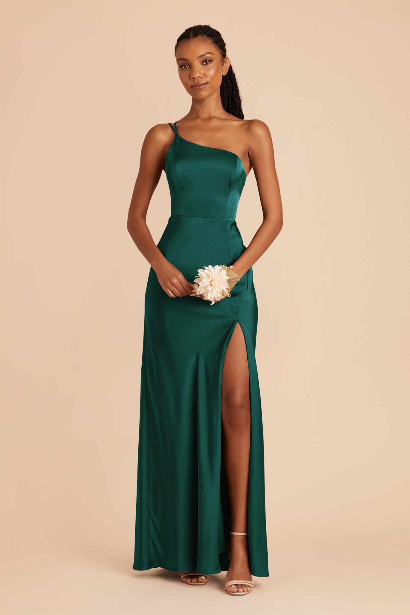 Emerald Matte Satin Dress for Women | Kensie