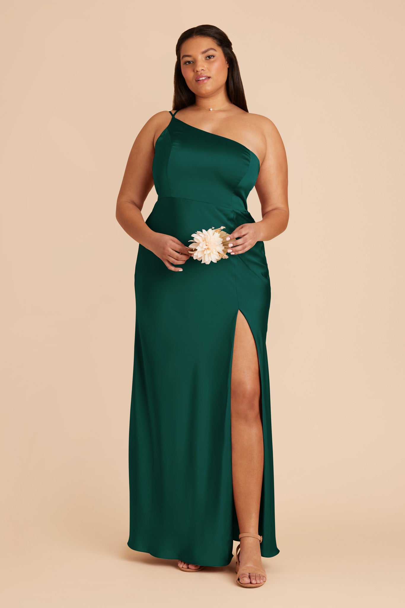 Emerald Matte Satin Dress for Women | Kensie