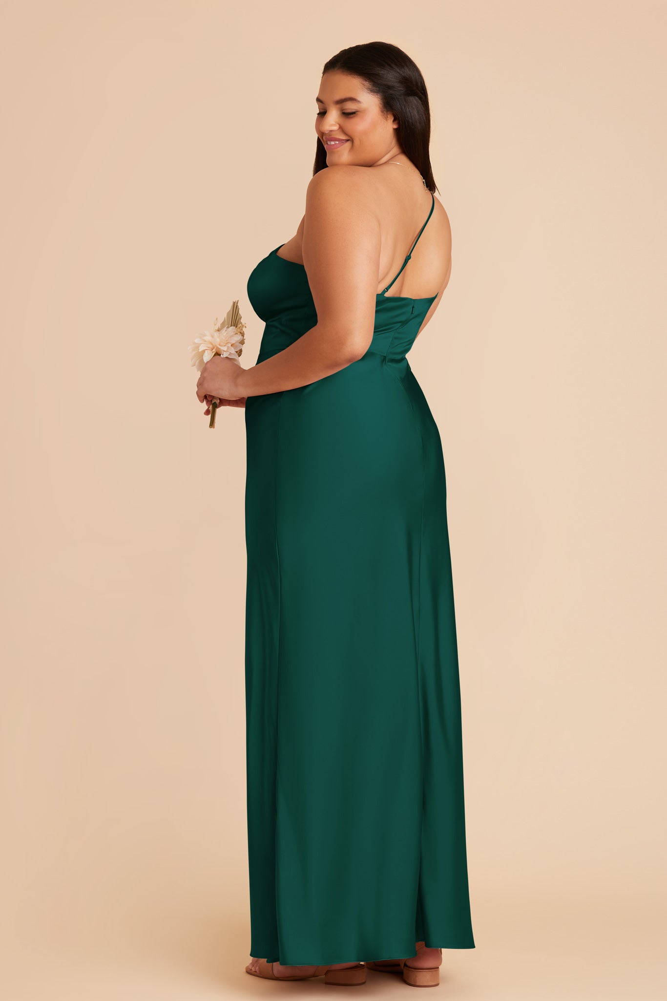Emerald Matte Satin Dress for Women | Kensie