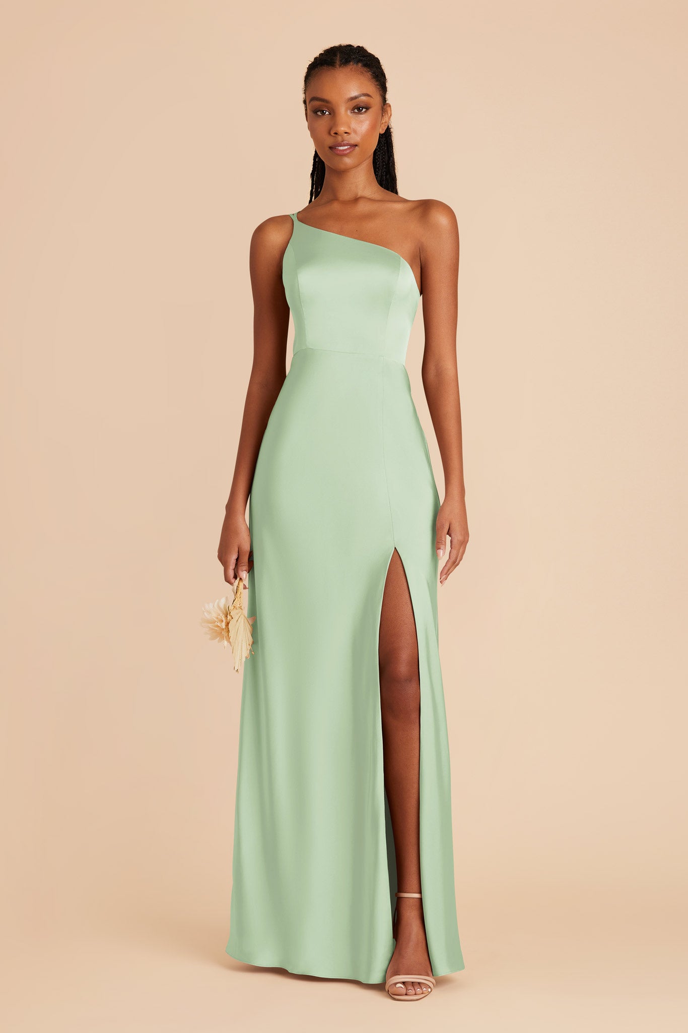 Matte Satin Dress in Pistachio | Kensie