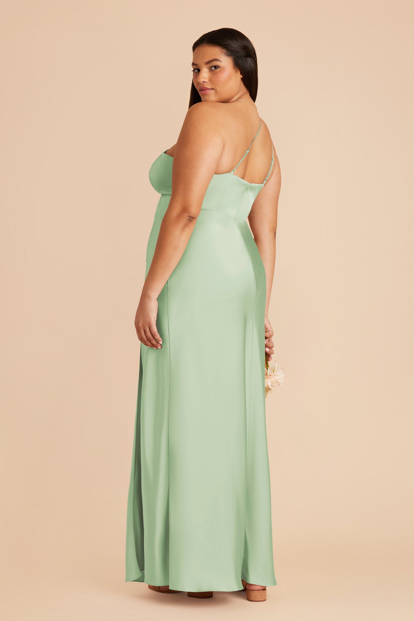 Matte Satin Dress in Pistachio | Kensie