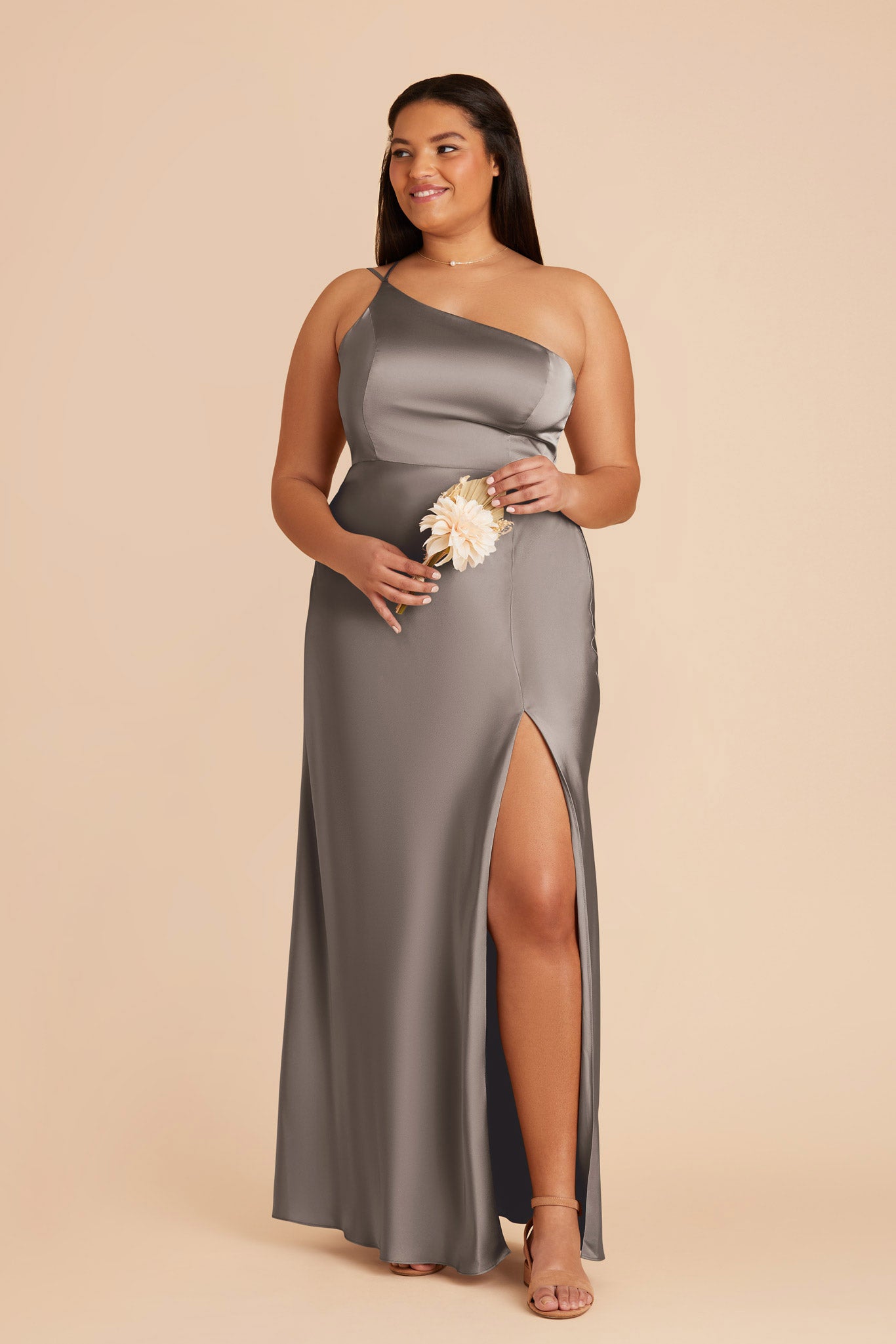 Matte Satin Dress in Quartz | Kensie Elegant Women's Dress