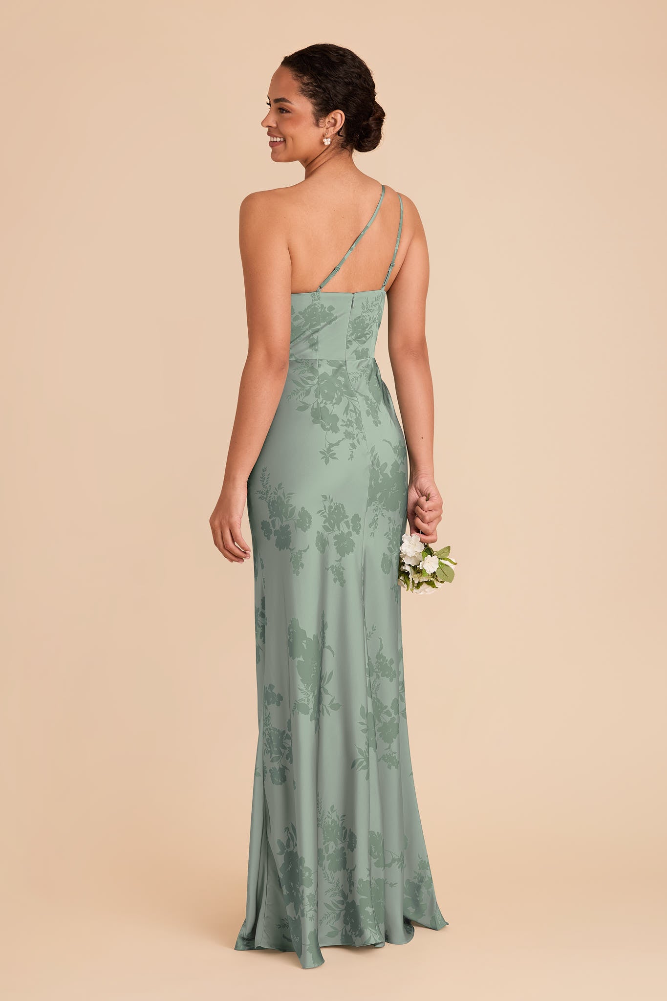 Sage Whimsical Blooms Satin Dress | Kensie