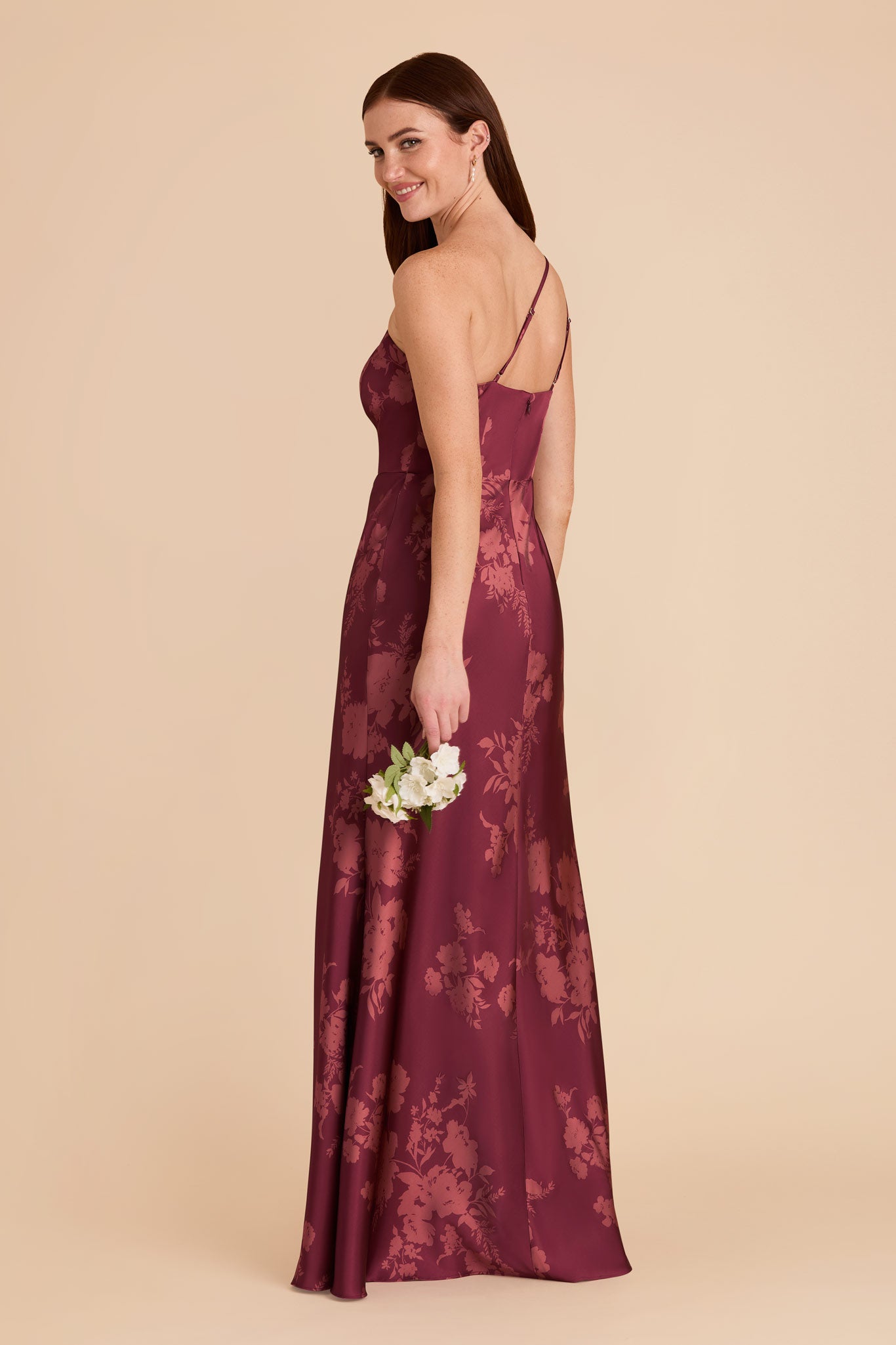 Matte Satin Dress with Whimsical Blooms | Kensie Sangria