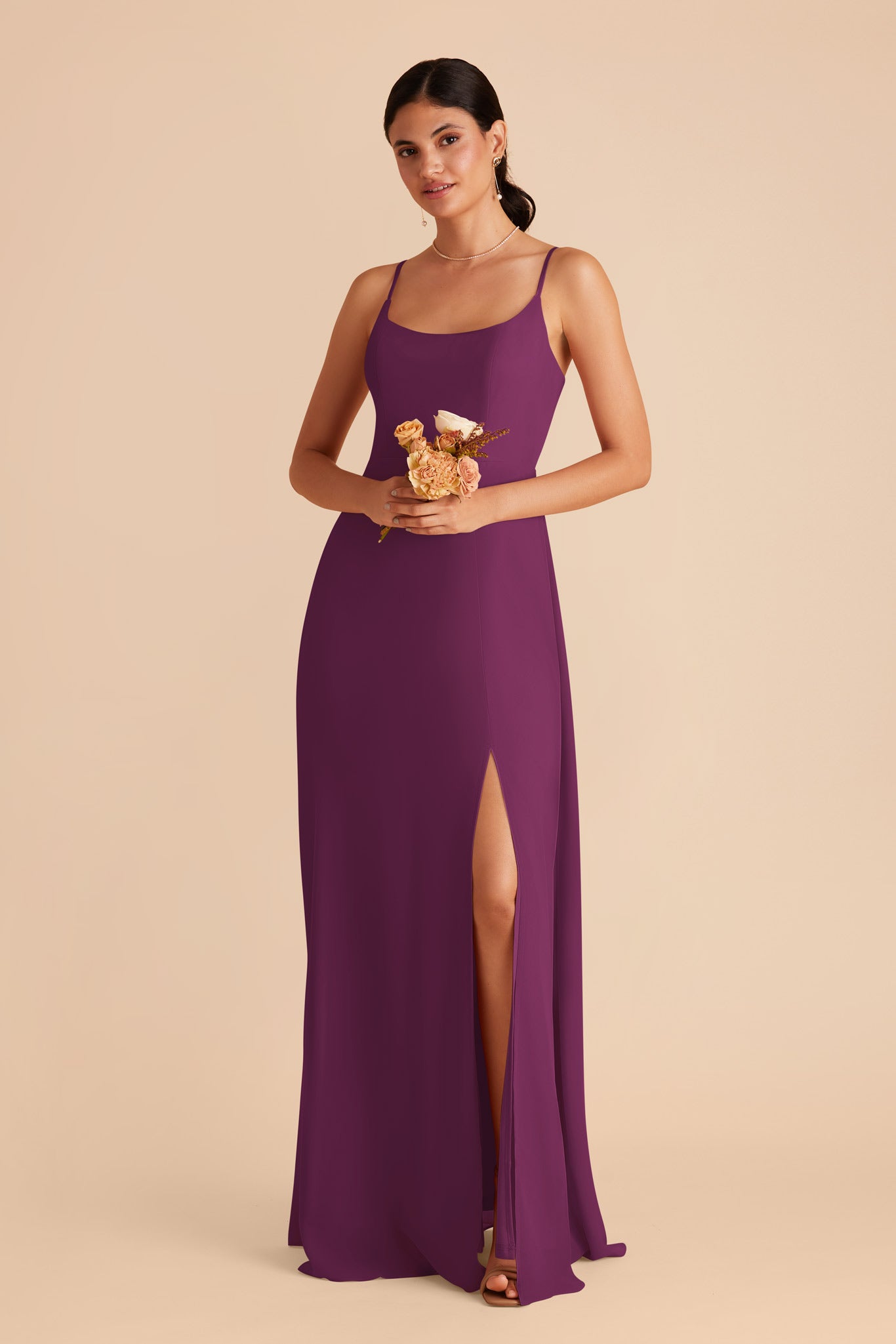 Chiffon Scoop Dress - Amy Fig