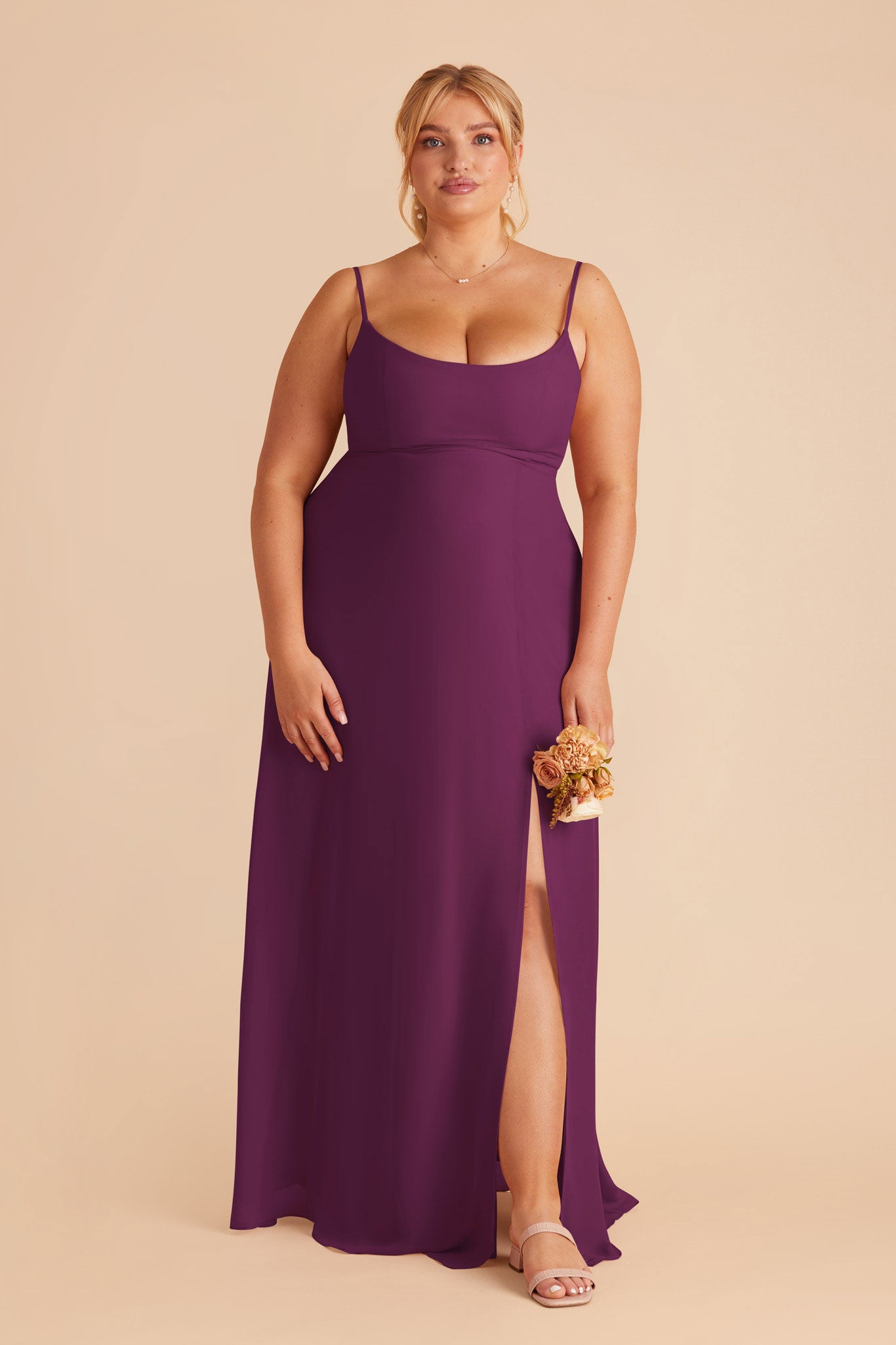 Chiffon Scoop Dress - Amy Fig