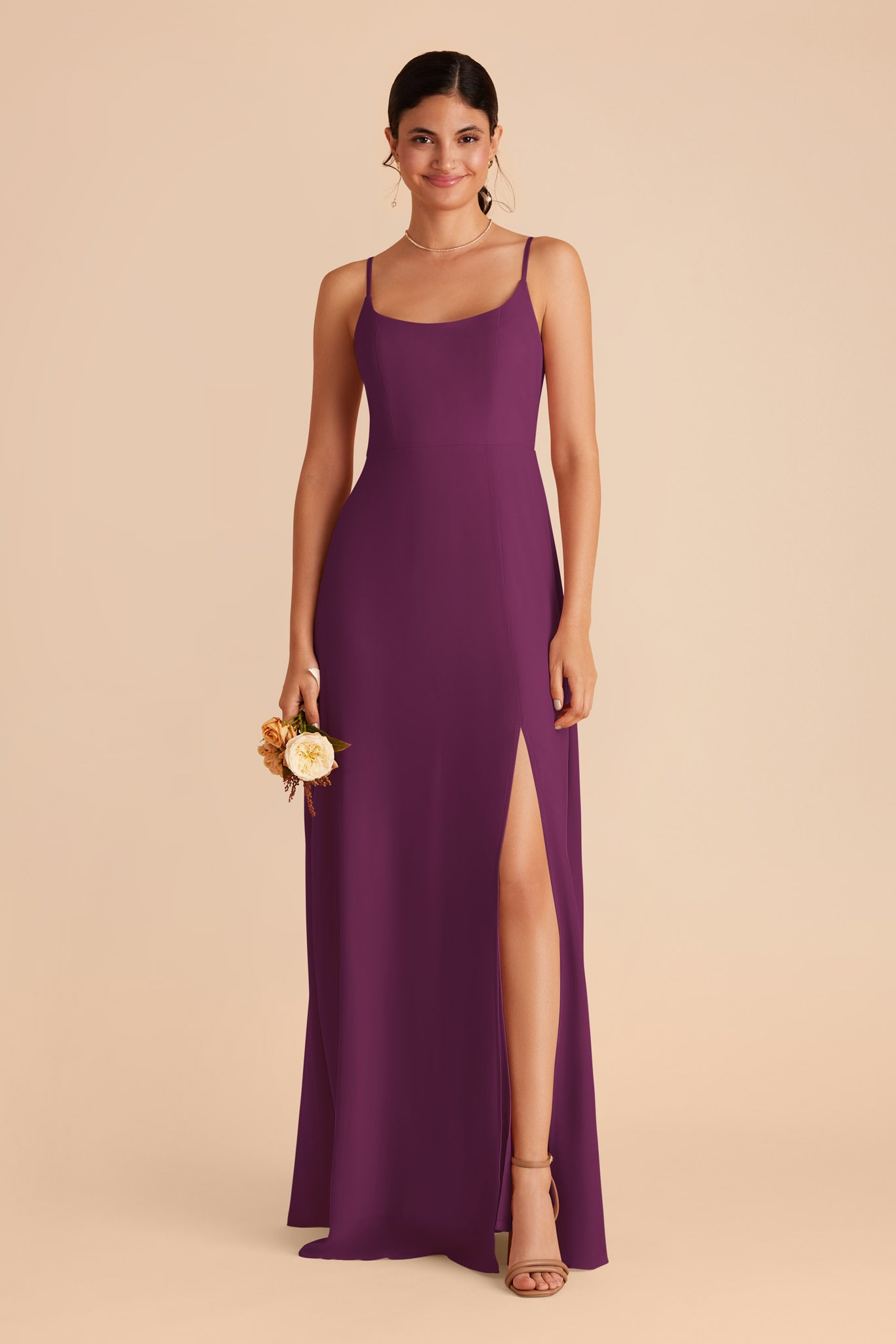 Chiffon Scoop Dress - Amy Fig
