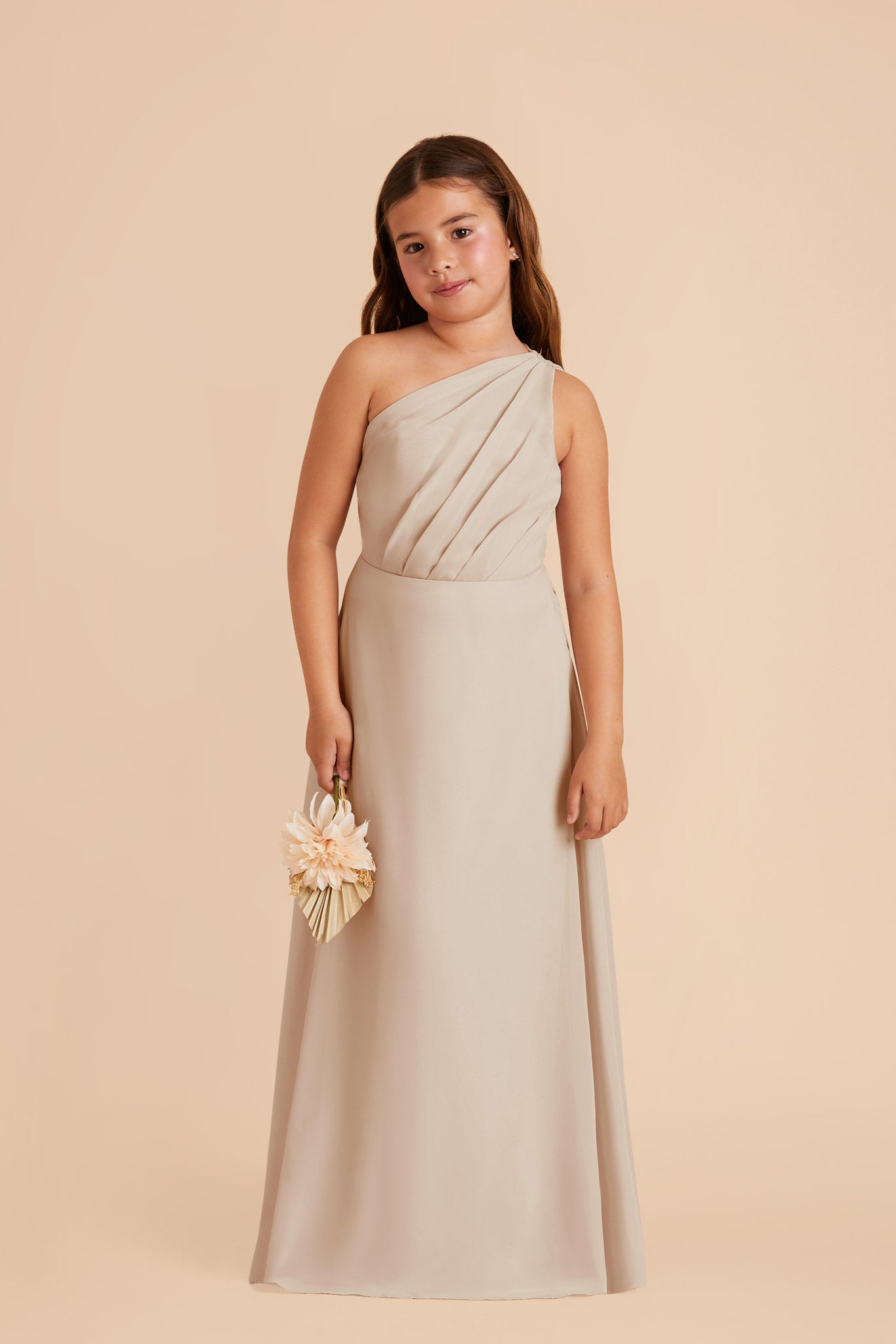 Junior Chiffon One-Shoulder Dress for Tweens | Kiara