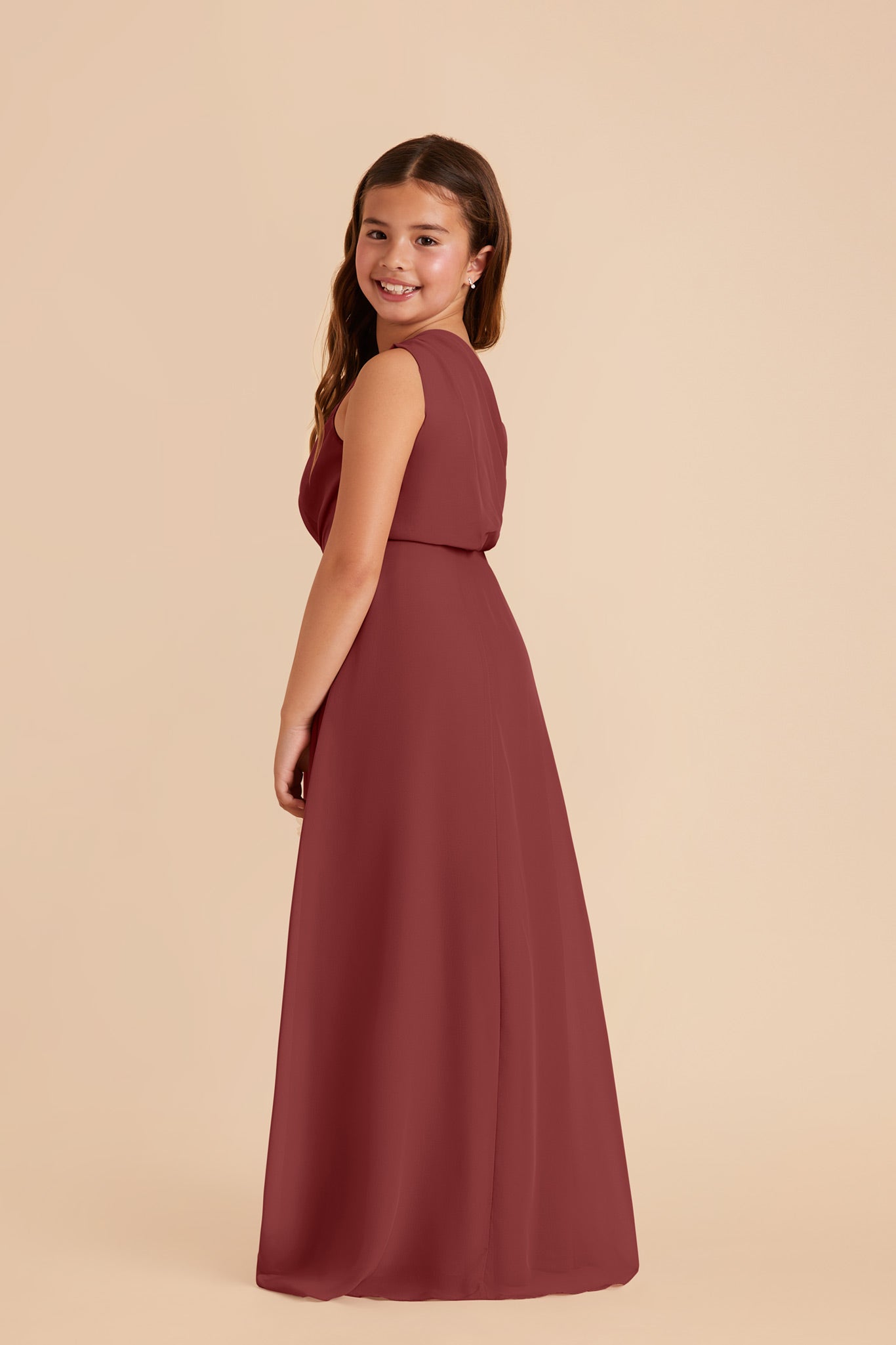 Junior Chiffon One-Shoulder Dress for Tweens | Kiara Rosewood
