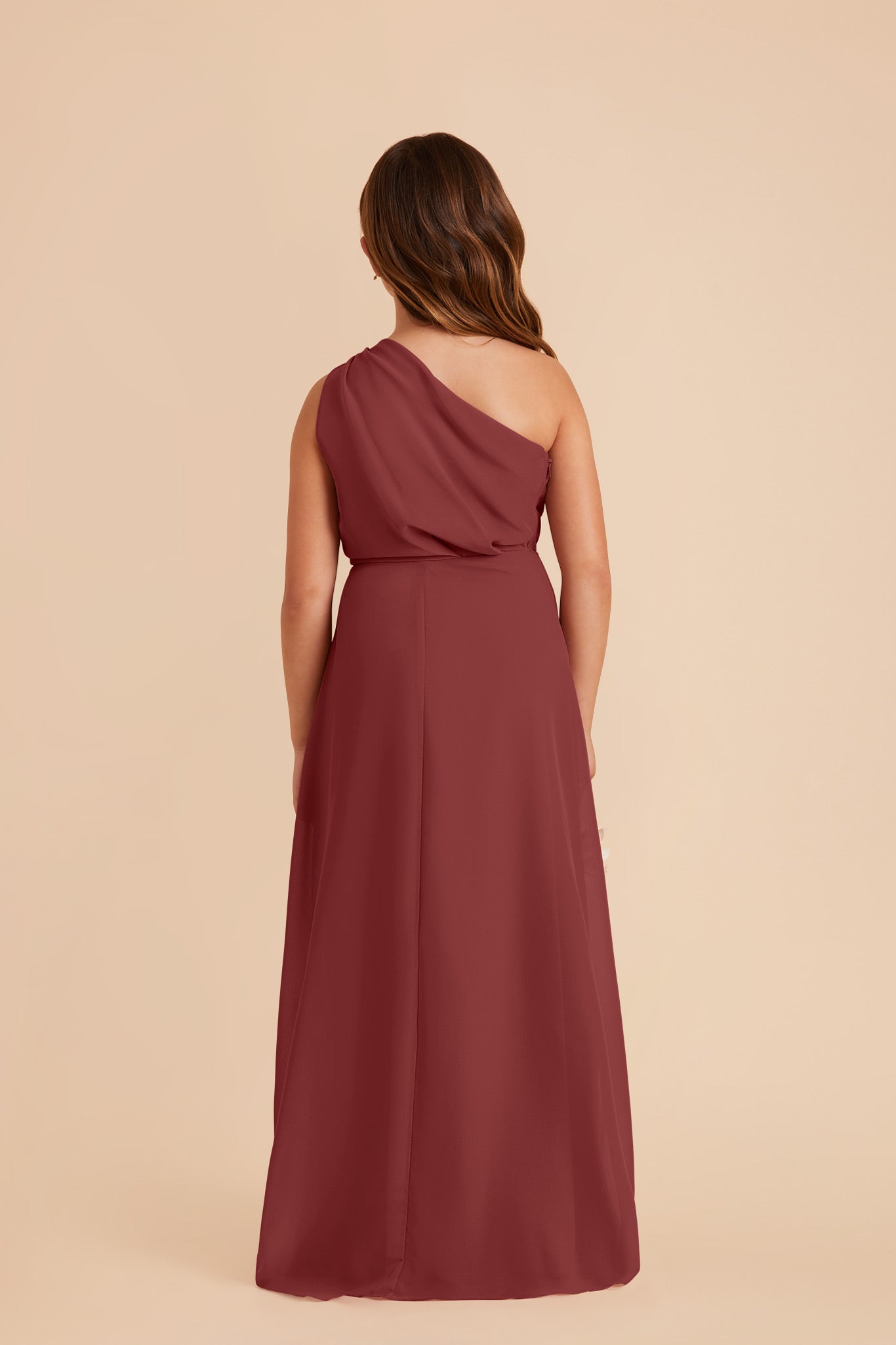 Junior Chiffon One-Shoulder Dress for Tweens | Kiara Rosewood