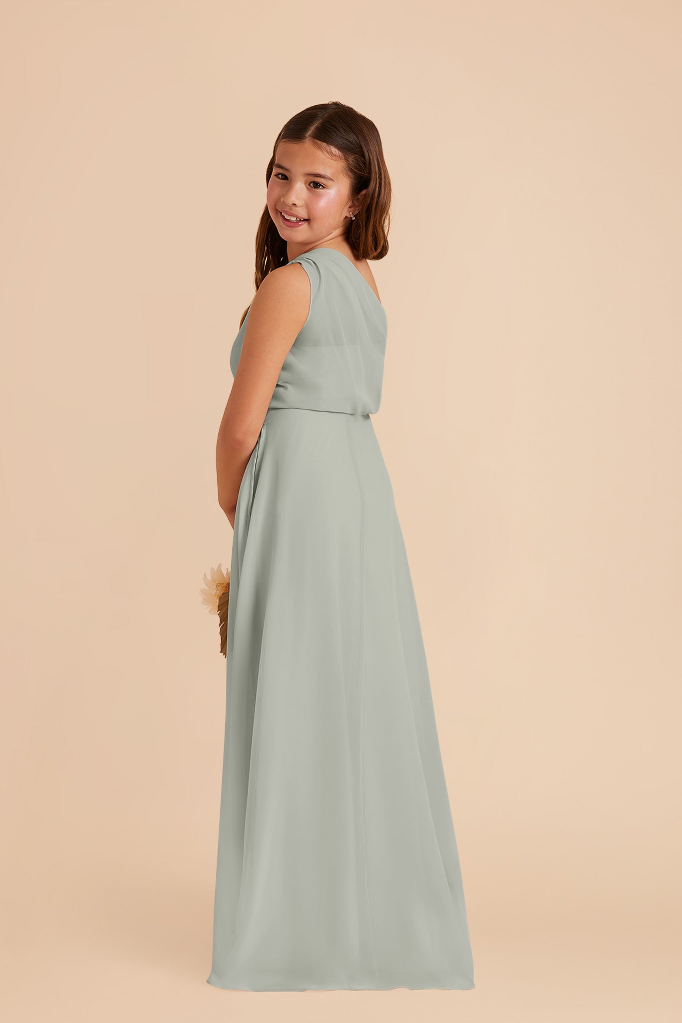Junior Chiffon One-Shoulder Dress for Tweens | Kiara Sage