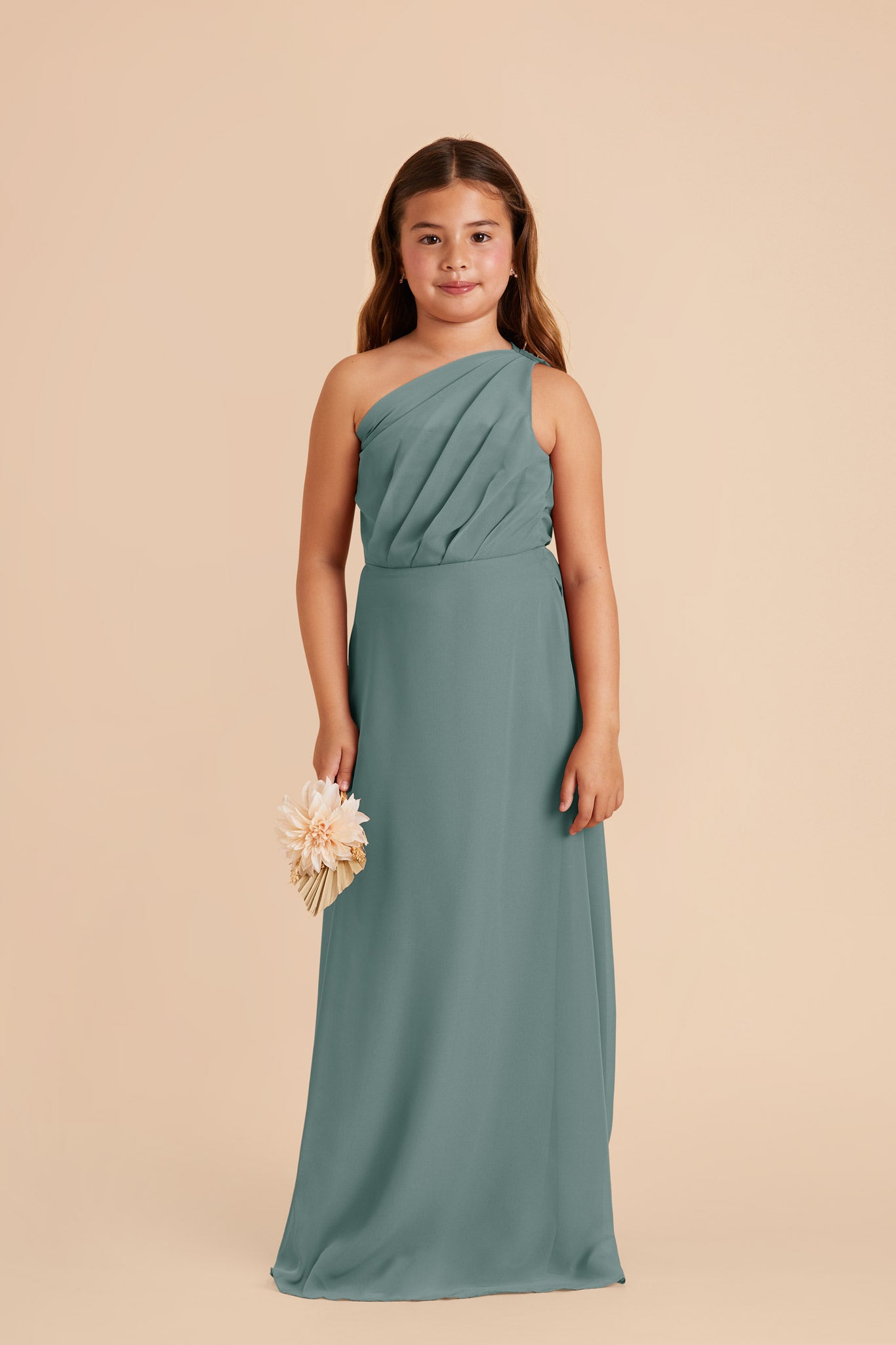 Junior Chiffon One-Shoulder Dress for Tweens | Kiara