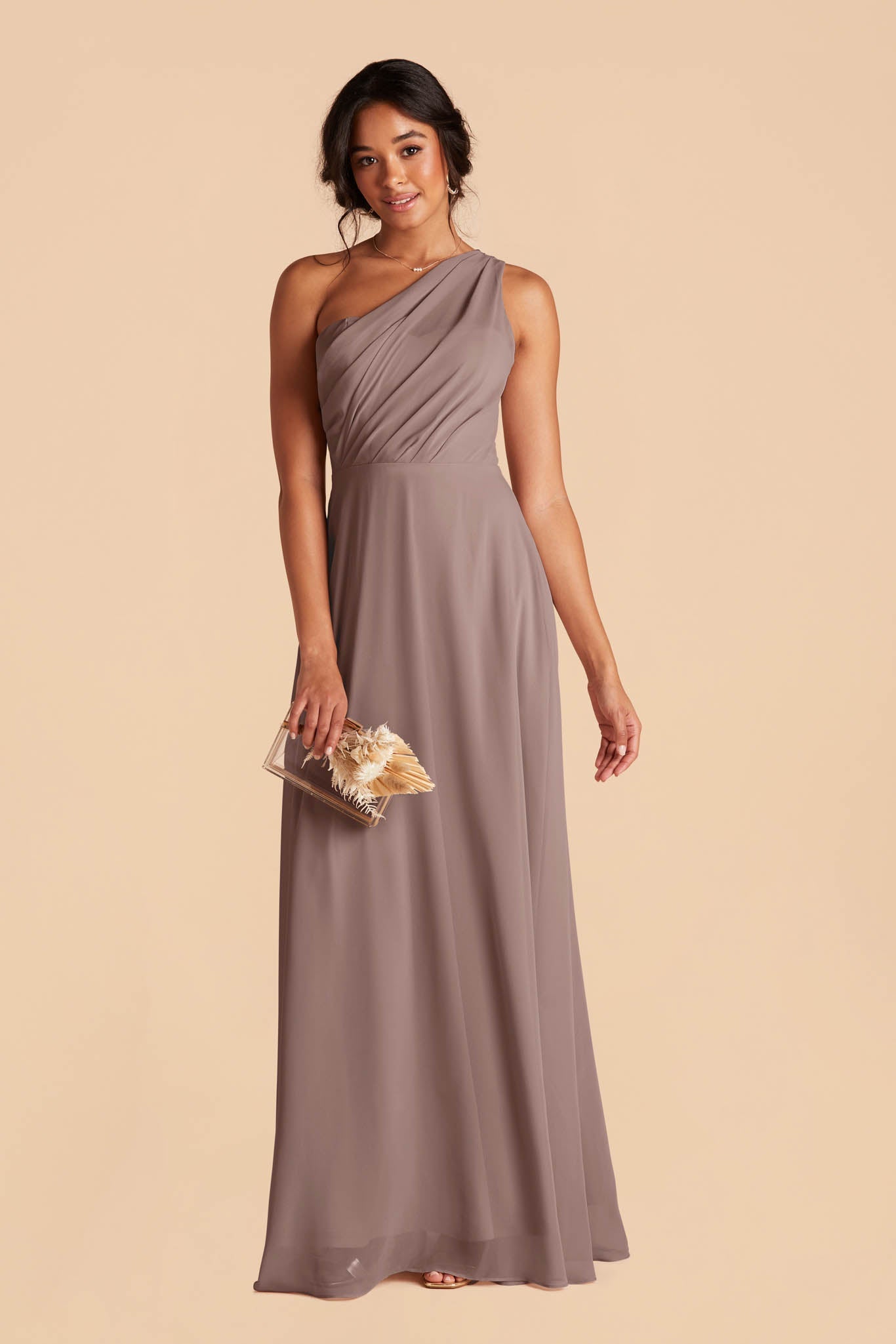 One-Shoulder Chiffon Bridesmaid Dress | Kira Dress