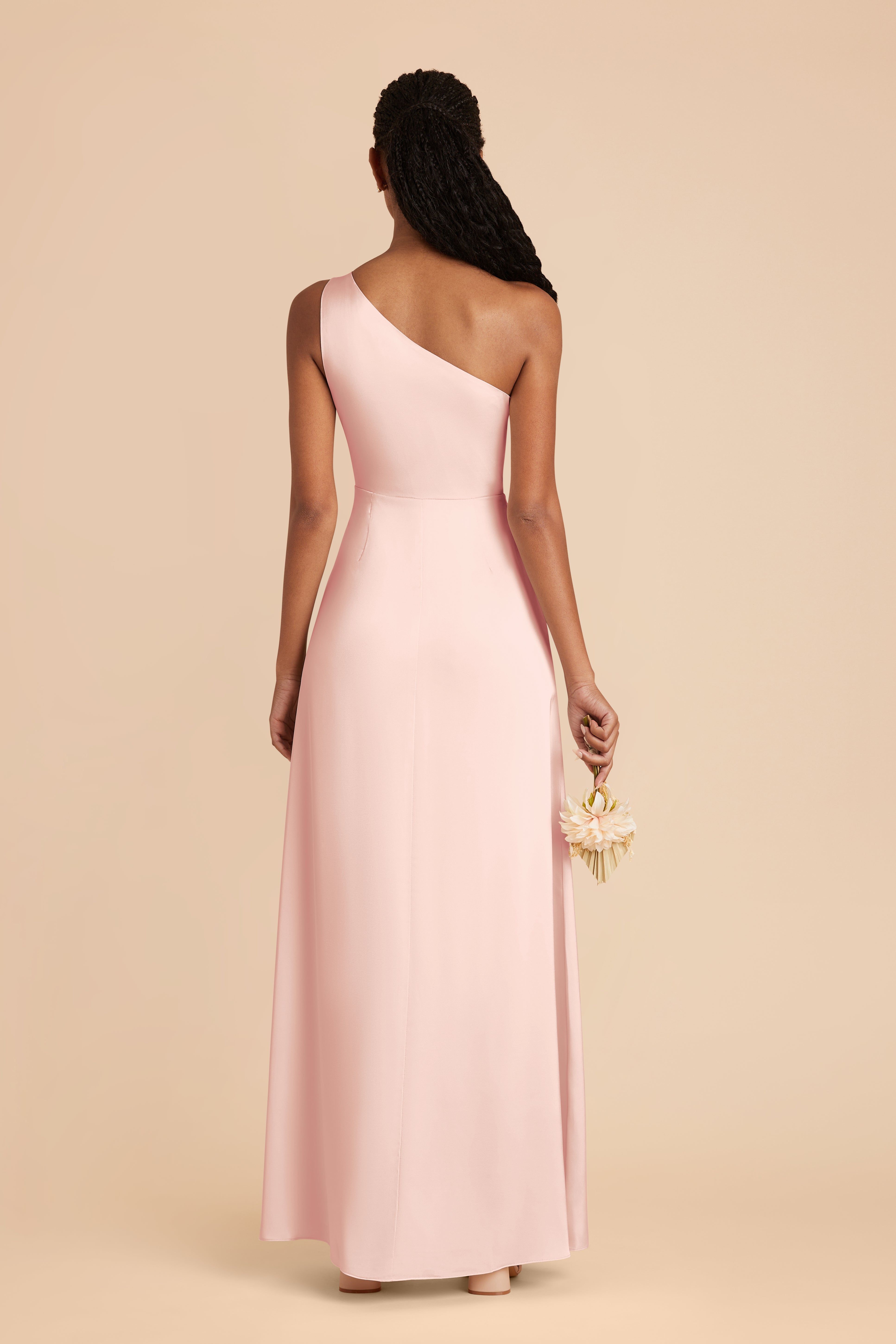 Matte Satin Dress for Women | Kira Blush Pink