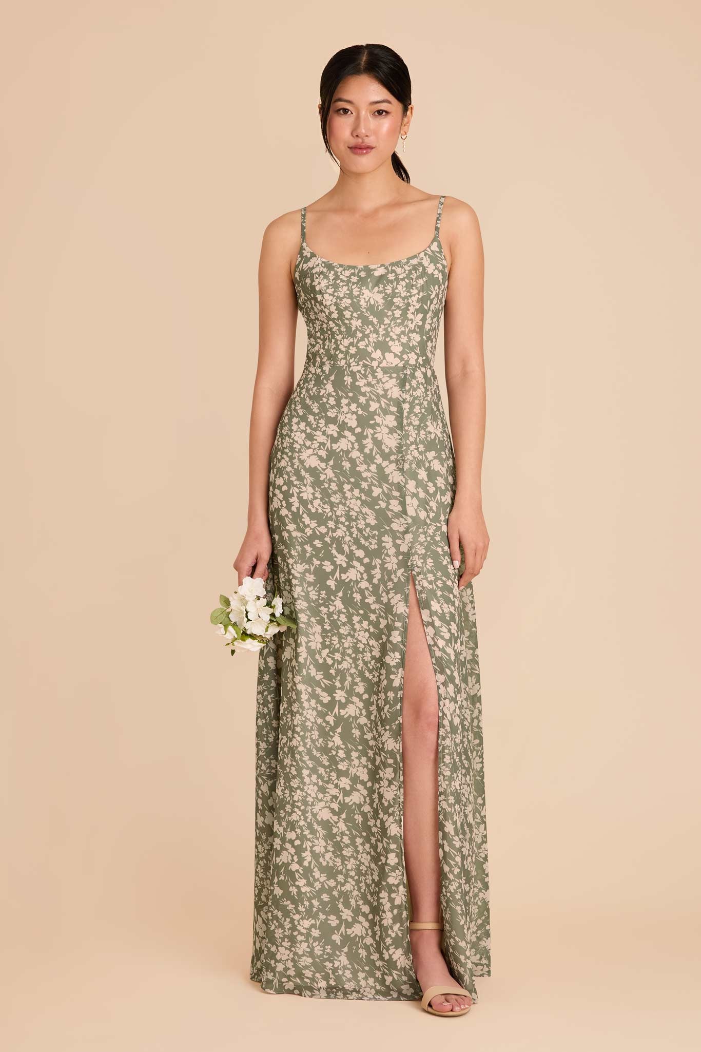 Chiffon Scoop Dress with Floral Print | Amy Thyme Dreamy