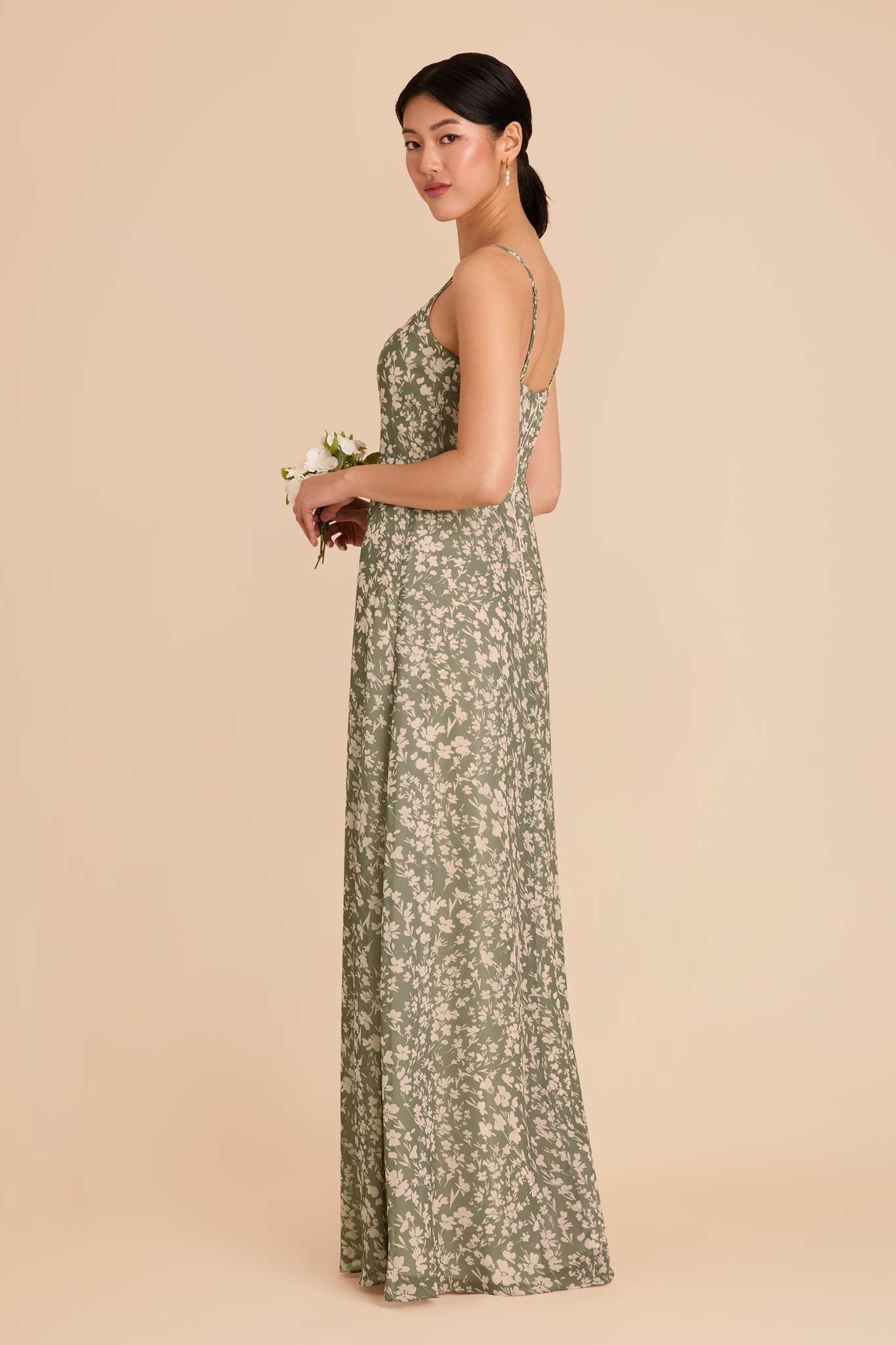 Chiffon Scoop Dress with Floral Print | Amy Thyme Dreamy