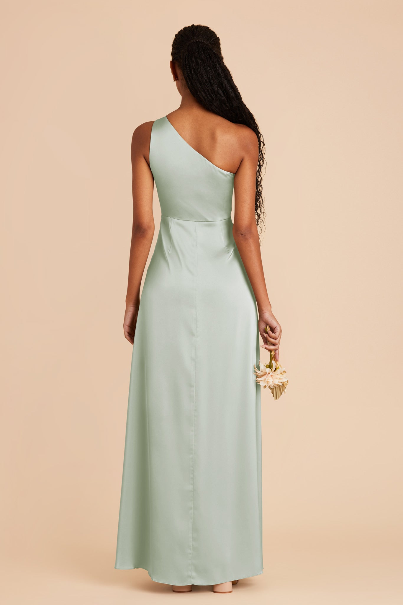 One-Shoulder Matte Satin Dress for Women | Kira Sage