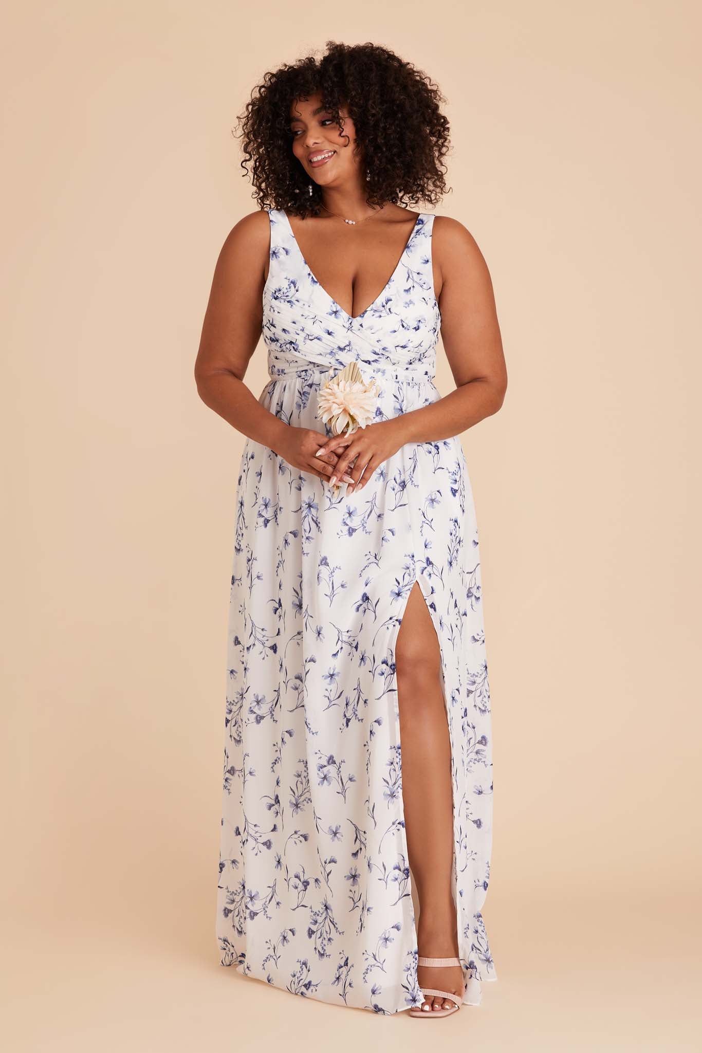 Empire Waist Bridesmaid Dress - Blue Le Fleur | Laurie